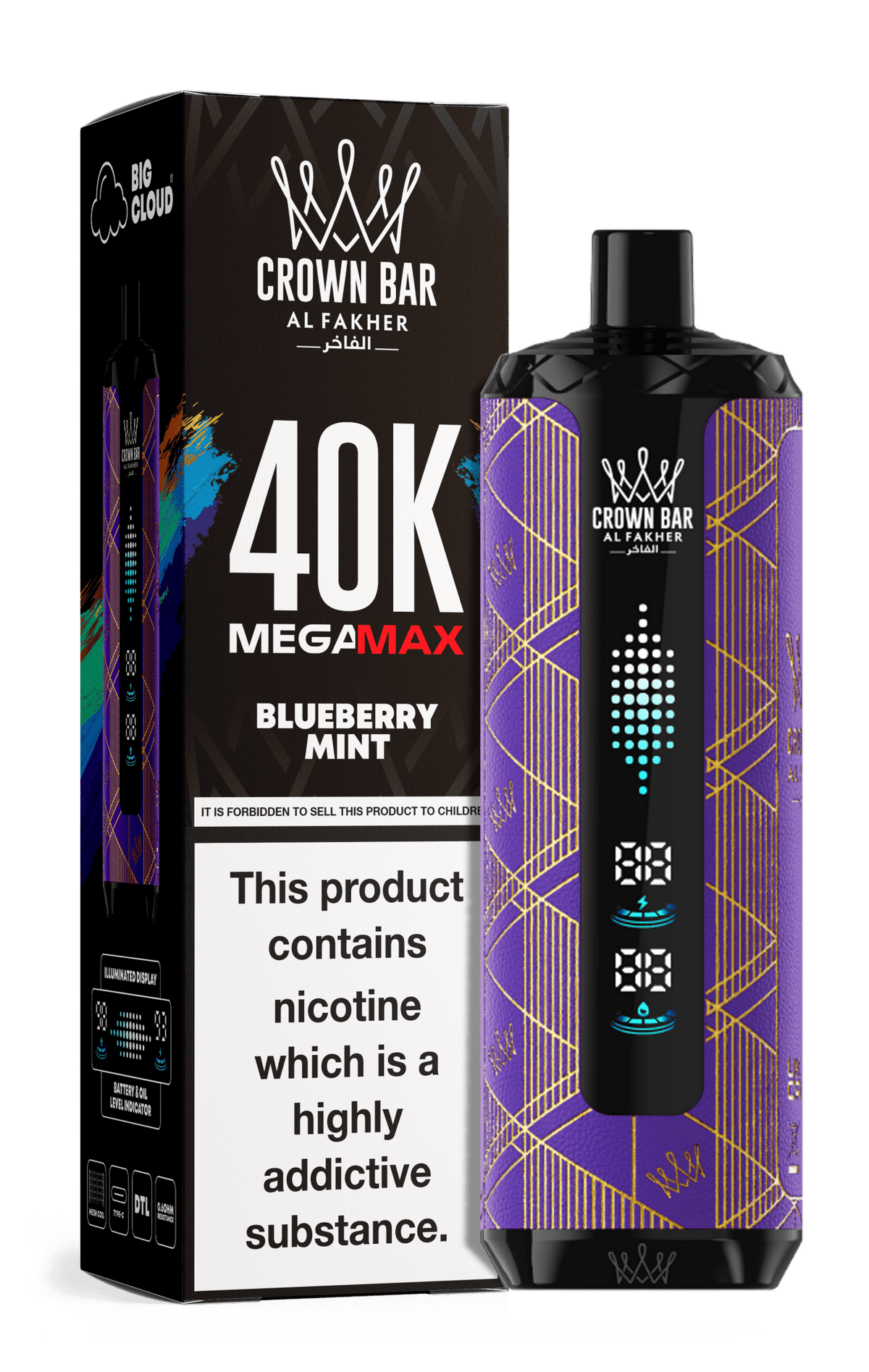 Al Fakher Crown Bar Mega Max 40k Vape