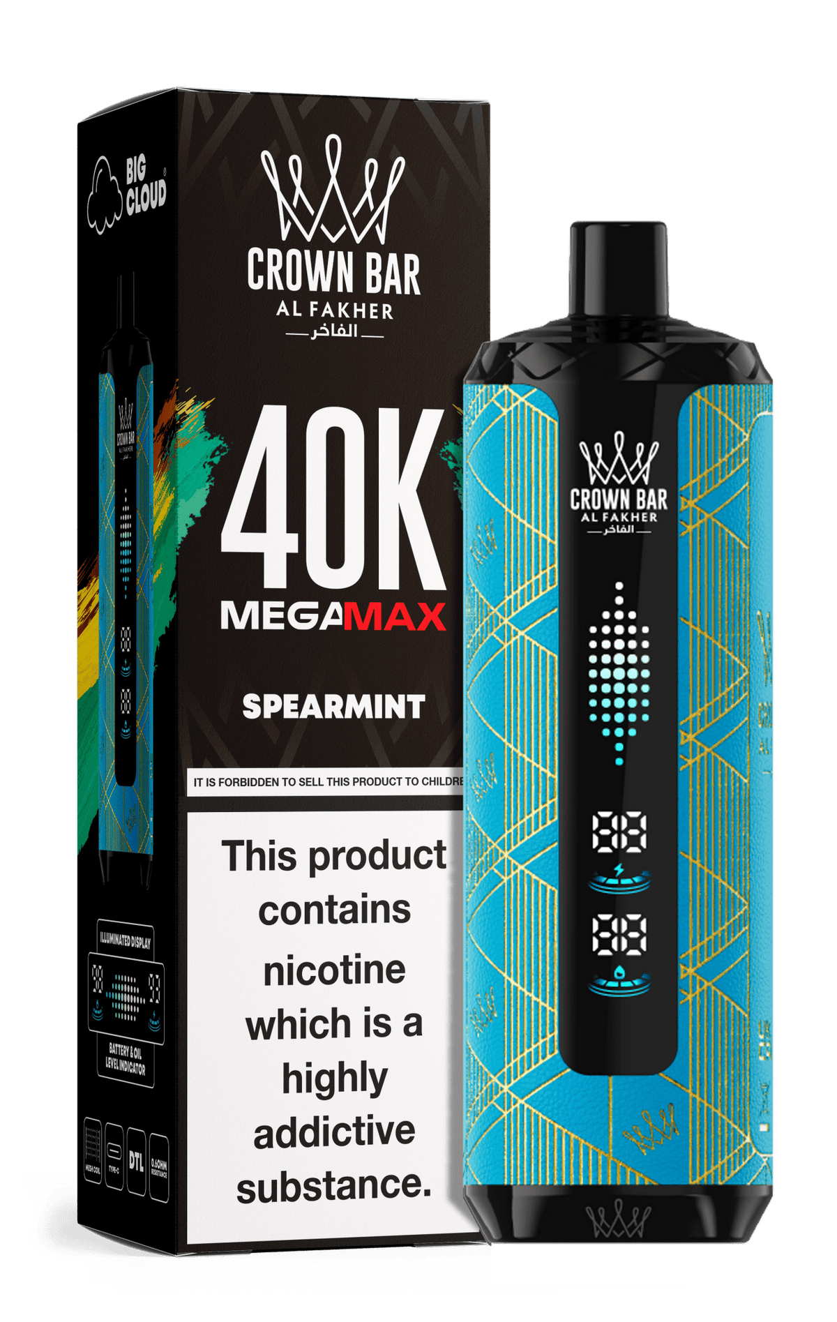 Al Fakher Crown Bar Mega Max 40k Vape