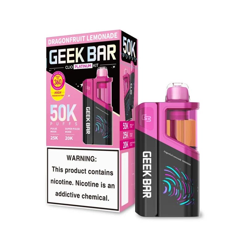 Geek Bar Clio Platinum Kit 50K Disposable Vape