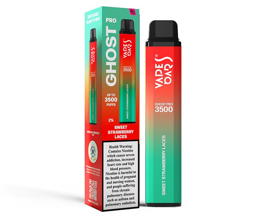 Ghost® Pro 3500 Sweet Strawberry Laces by Vapes Bars