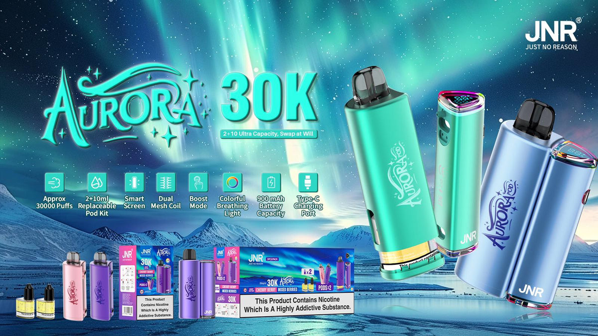JNR Aurora 30k Puffs Prefilled Pod Vape Kit