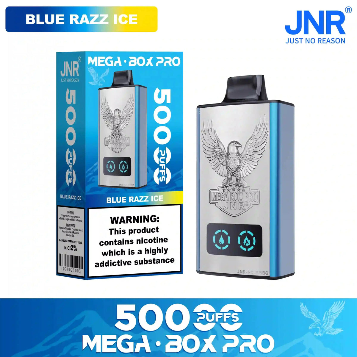 JNR Mega Box Pro 50000 Prefilled Vape Kit