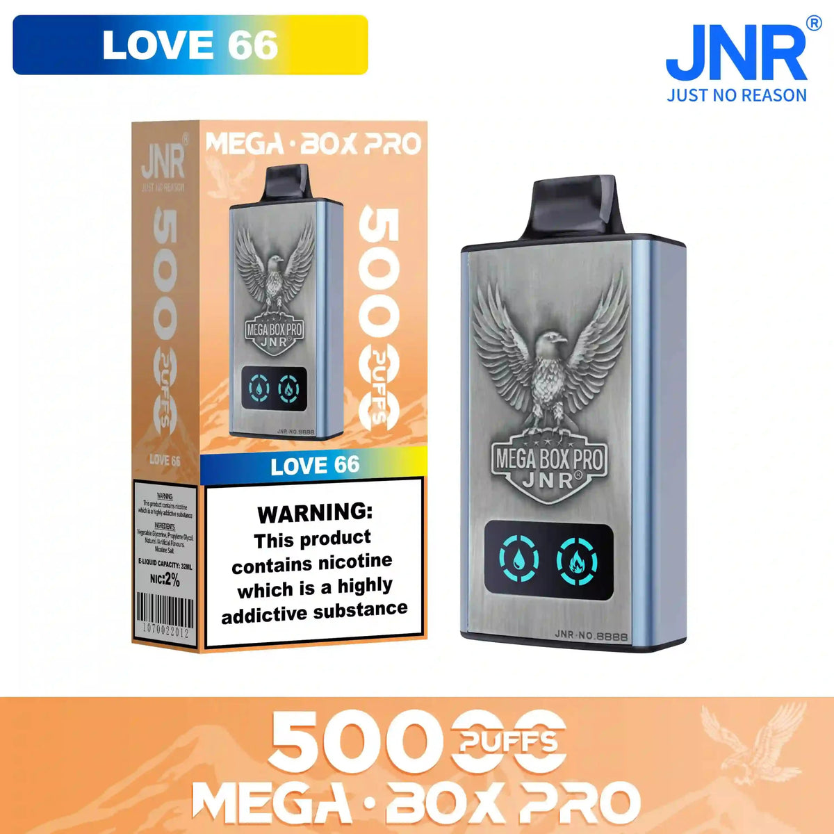 JNR Mega Box Pro 50000 Prefilled Vape Kit