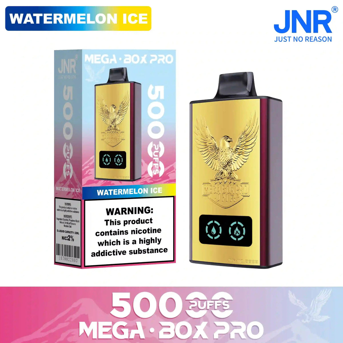 JNR Mega Box Pro 50000 Prefilled Vape Kit