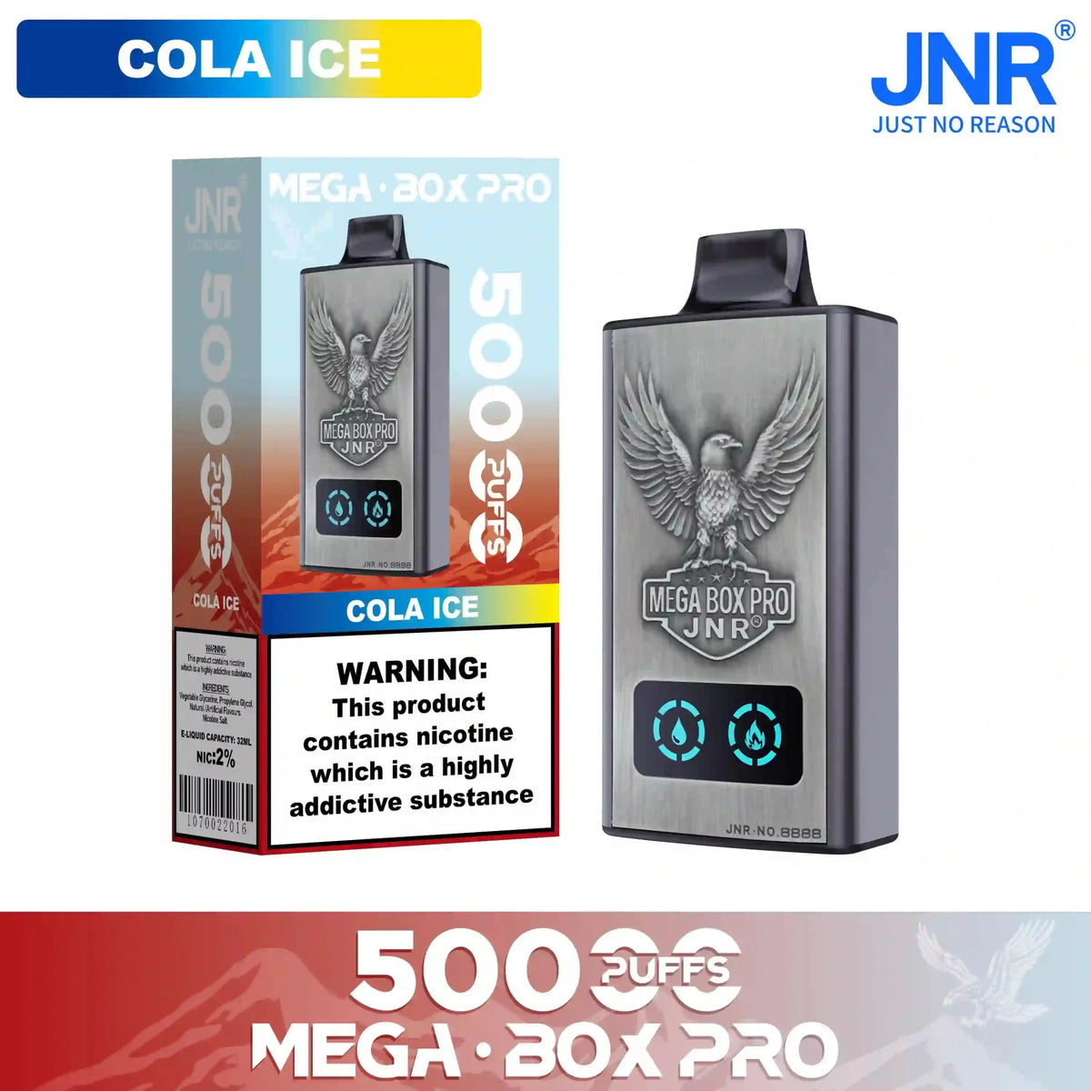 JNR Mega Box Pro 50000 Prefilled Vape Kit