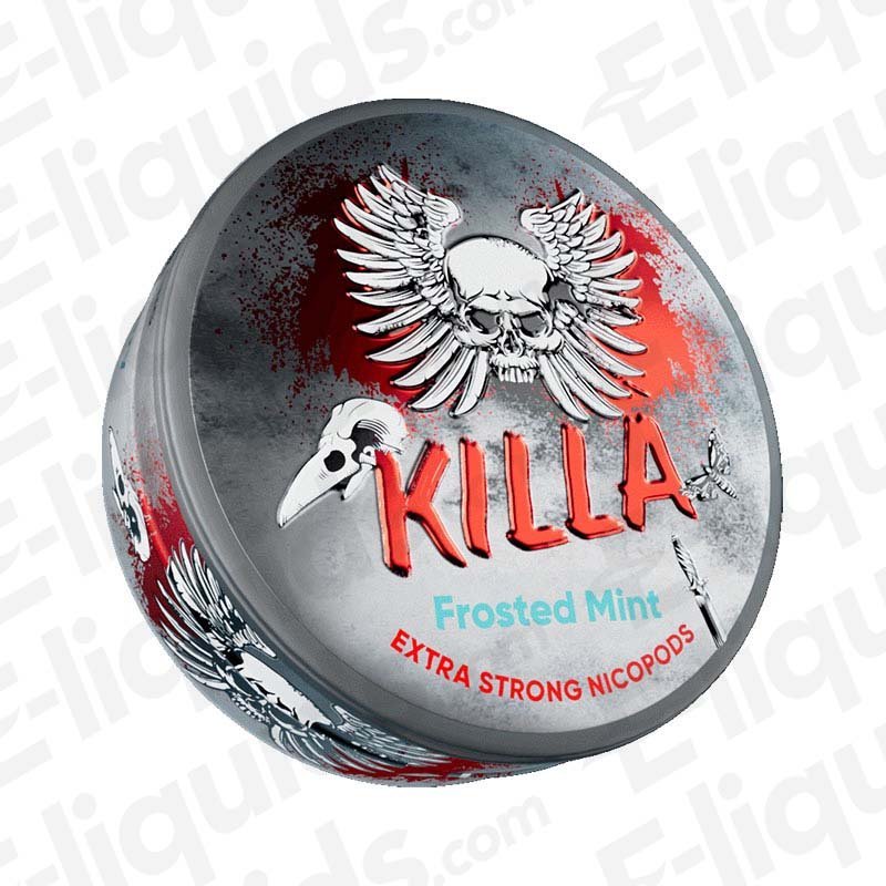 Killa Frosted Mint Extra Strong Nicotine Snus Pouches