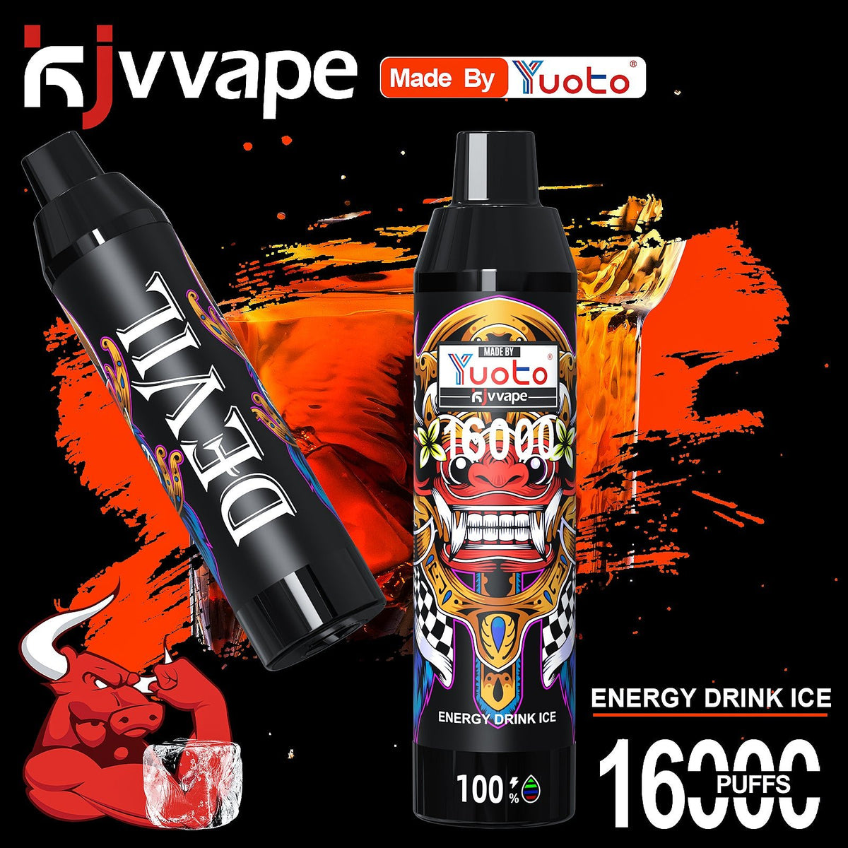 KJV Yuoto Devil 16k Puffs Disposable Vape Device