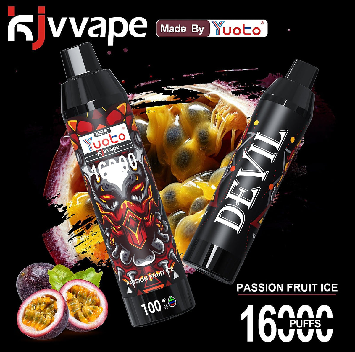 KJV Yuoto Devil 16k Puffs Disposable Vape Device