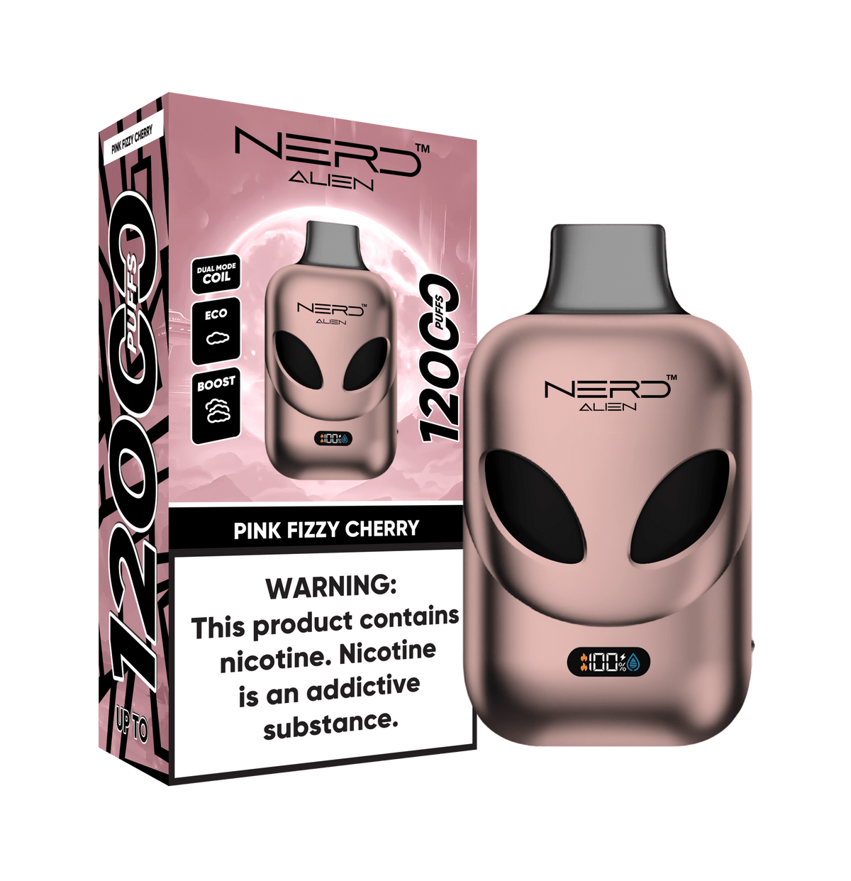 Nerd Allien 12000 Puffs Disposable Vape 20mg Box of 10