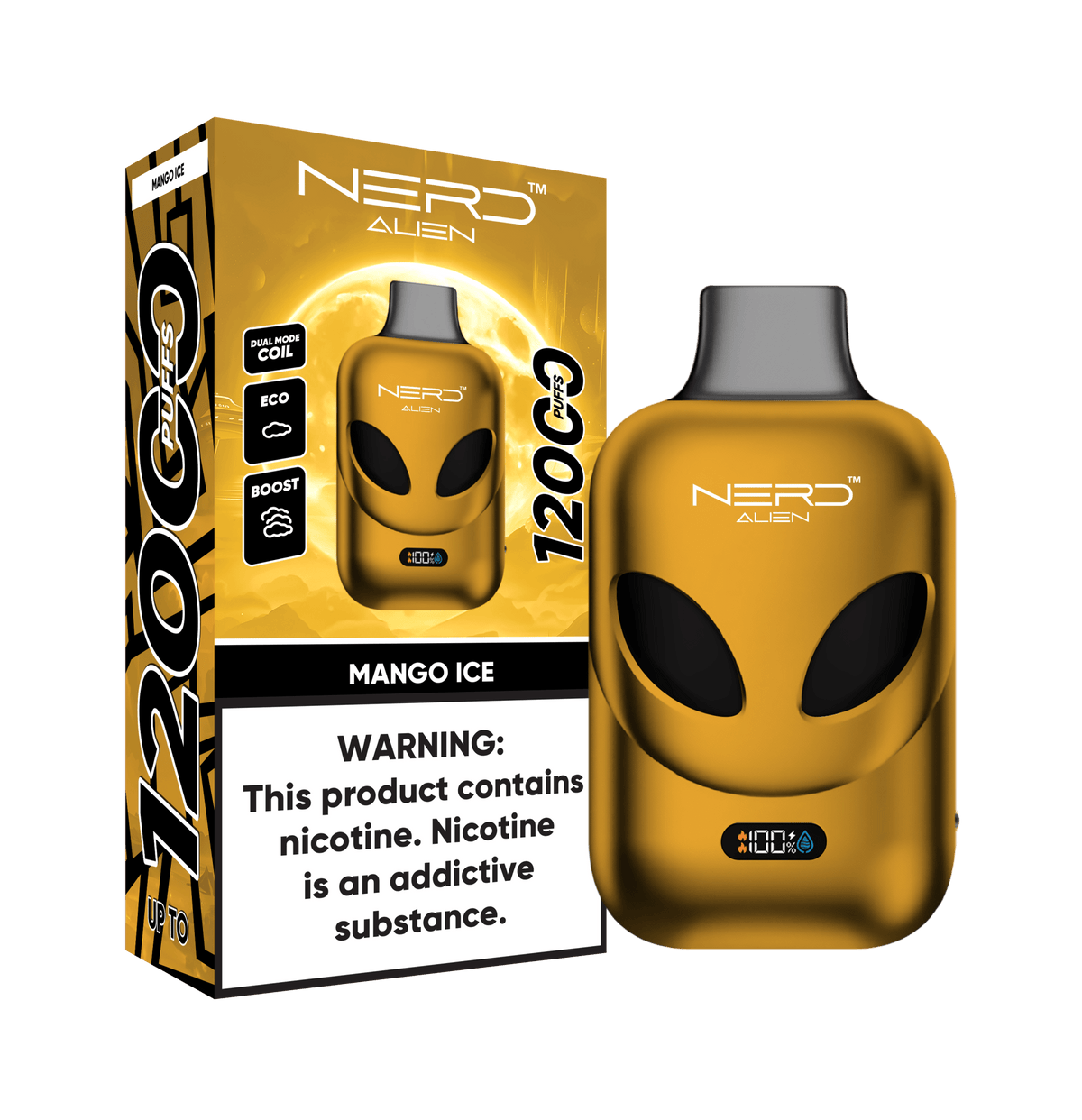 Nerd Allien 12000 Puffs Disposable Vape 20mg Box of 10