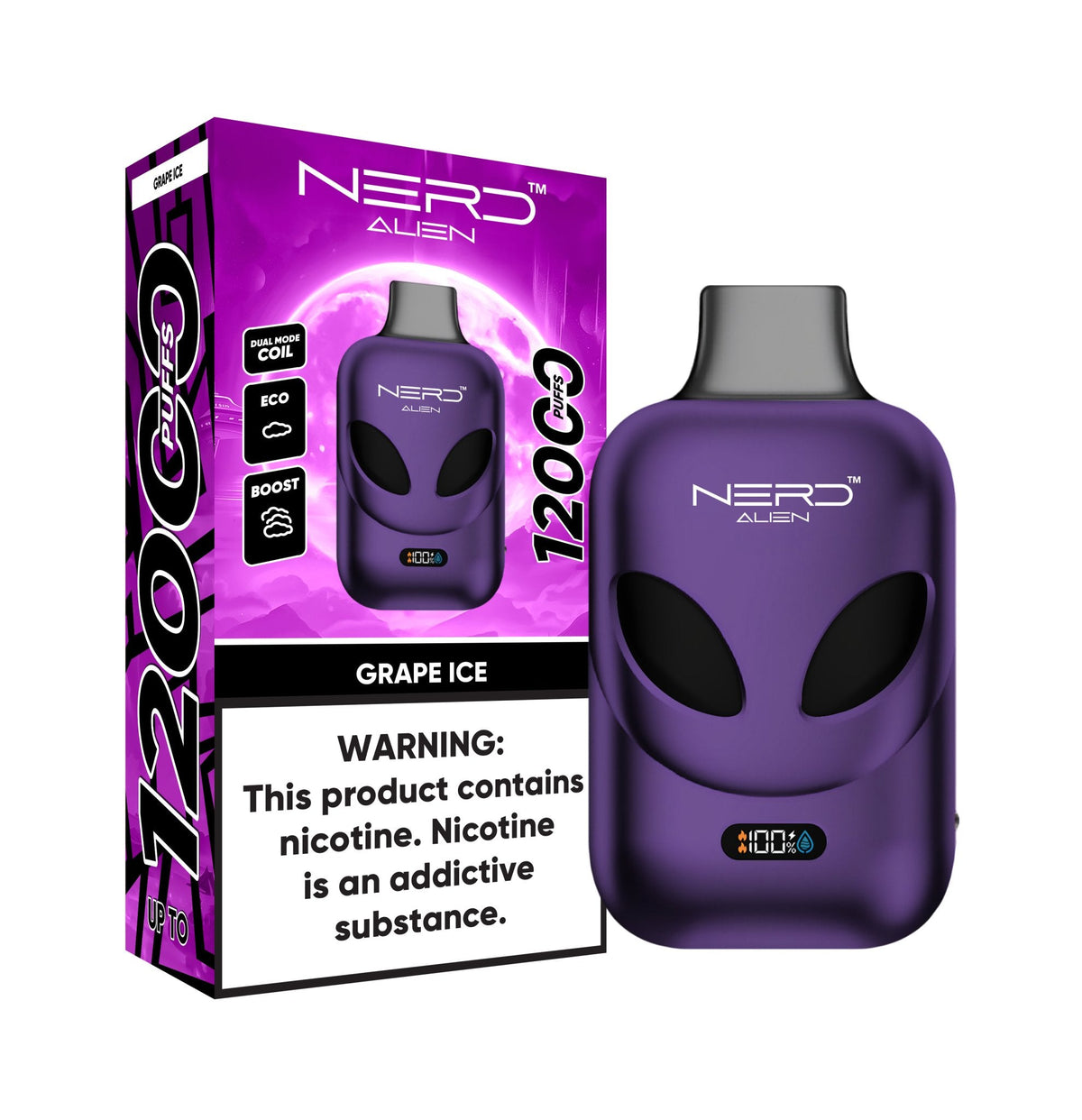 Nerd Allien 12000 Puffs Disposable Vape 20mg