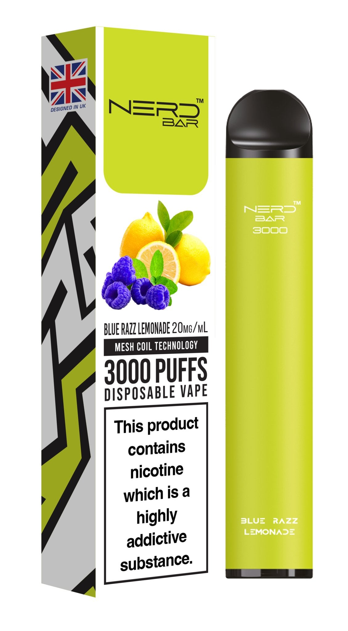 Nerd Bar 3000 Puffs Disposable Vape Device