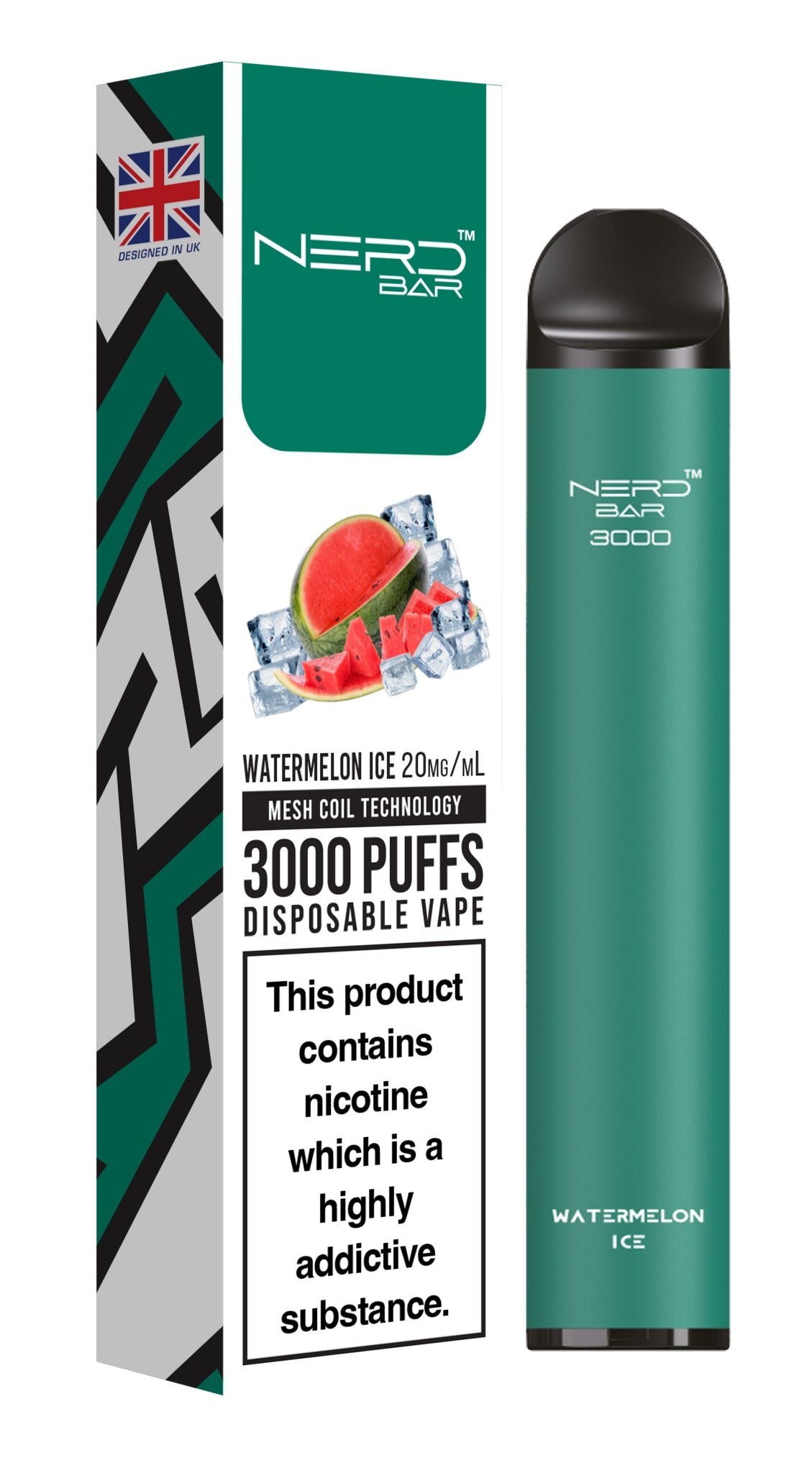 Nerd Bar 3000 Puffs Disposable Vape Device