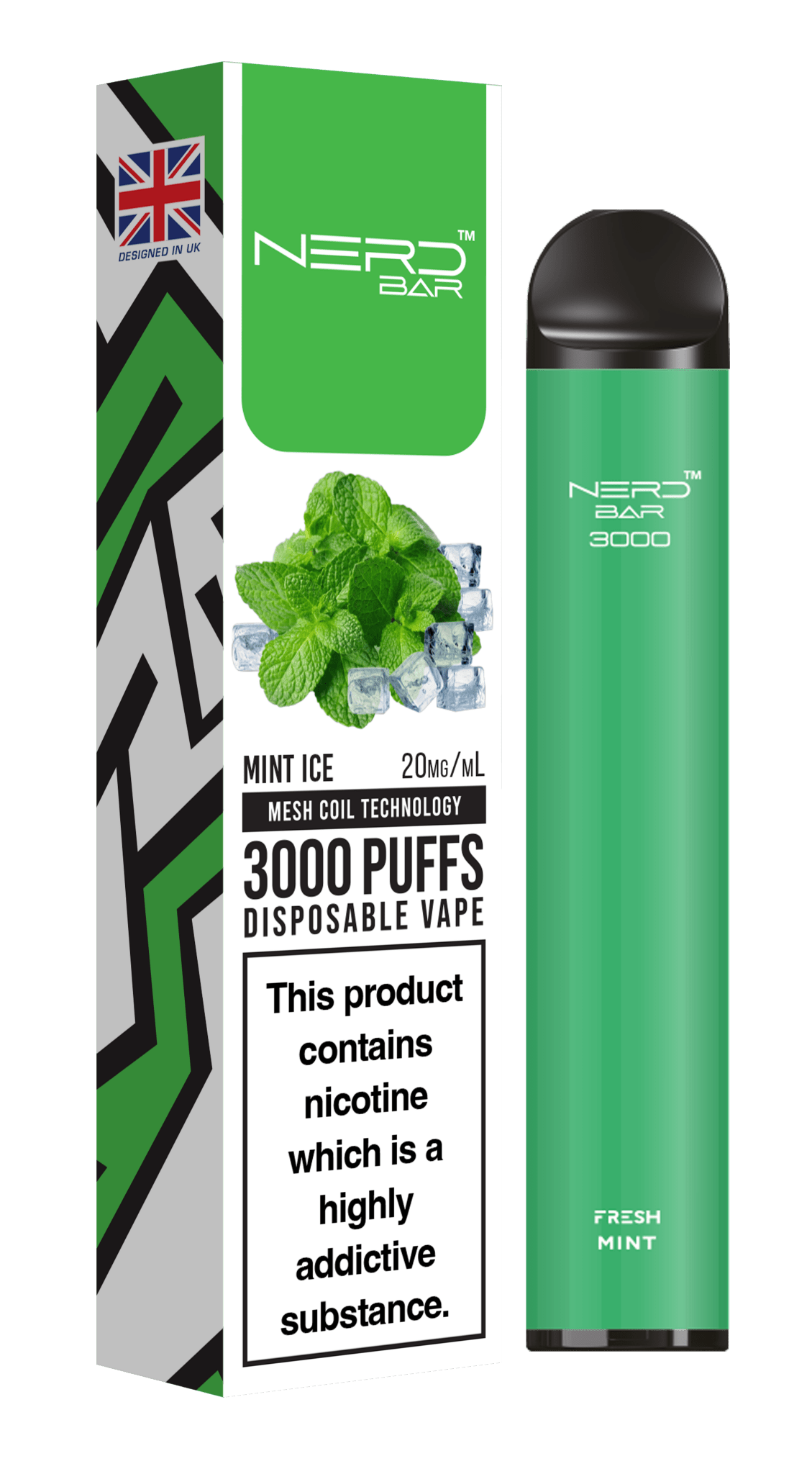 Nerd Bar 3000 Puffs Disposable Vape Device