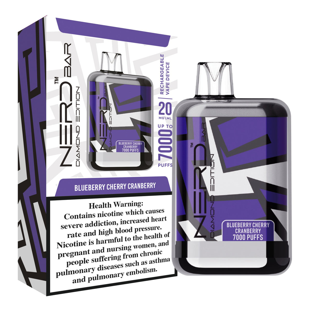 Nerd Bar Diamond Addition 7000 Puffs Disposable Vape Device