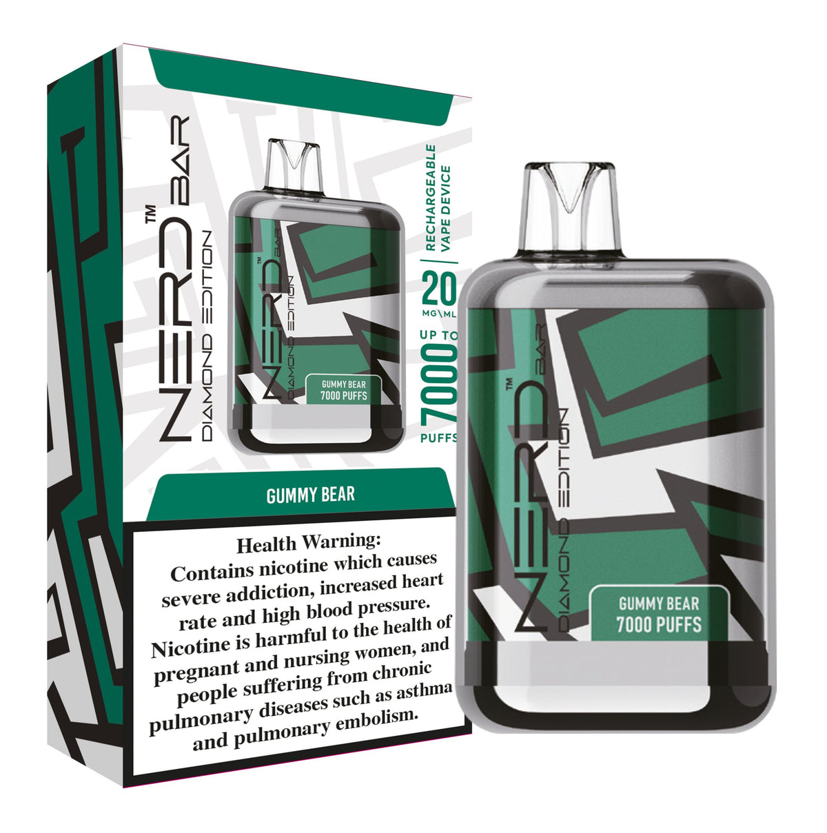Nerd Bar Diamond Addition 7000 Puffs Disposable Vape Device