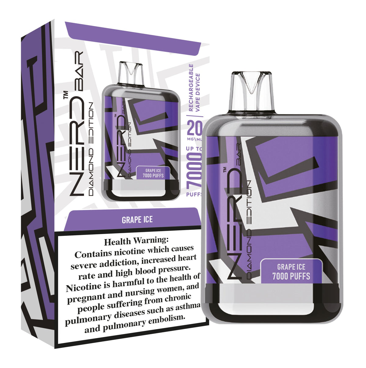 Nerd Bar Diamond Addition 7000 Puffs Disposable Vape Device