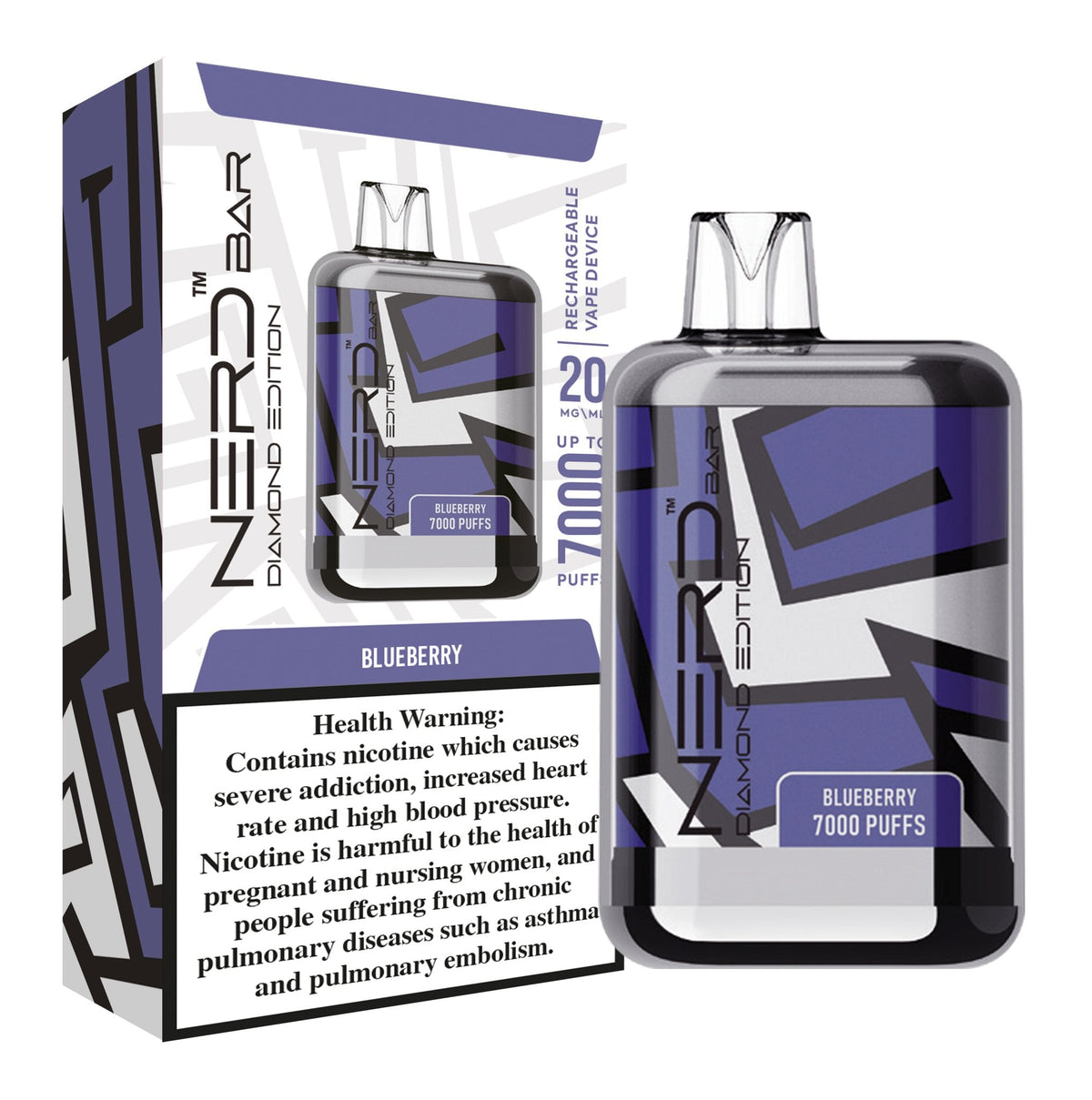 Nerd Bar Diamond Addition 7000 Puffs Disposable Vape Device