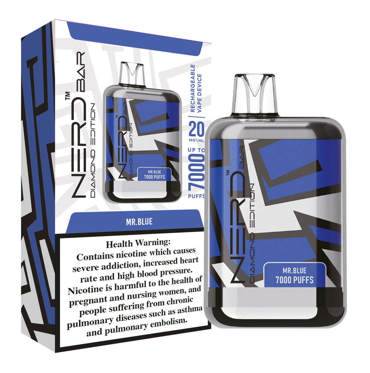 Nerd Bar Diamond Addition 7000 Puffs Disposable Vape Device