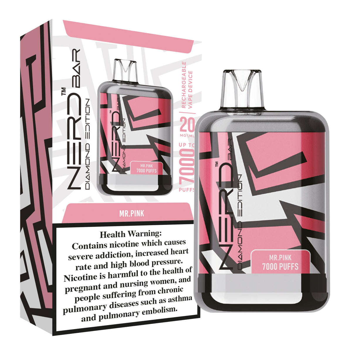 Nerd Bar Diamond Addition 7000 Puffs Disposable Vape Device