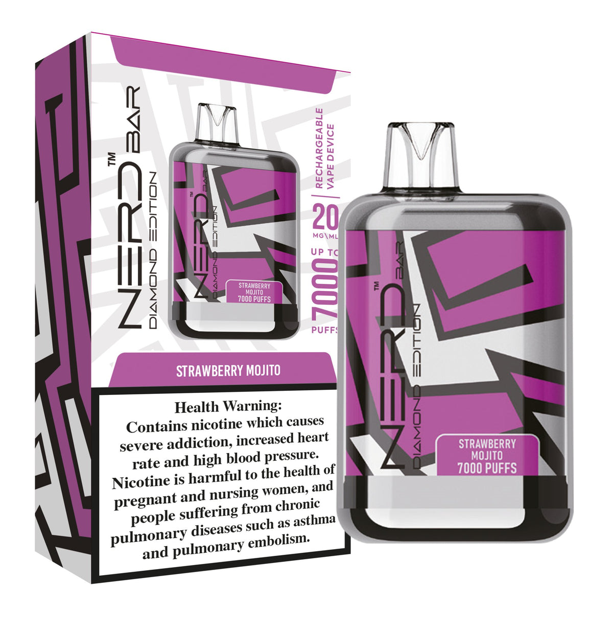 Nerd Bar Diamond Addition 7000 Puffs Disposable Vape Device