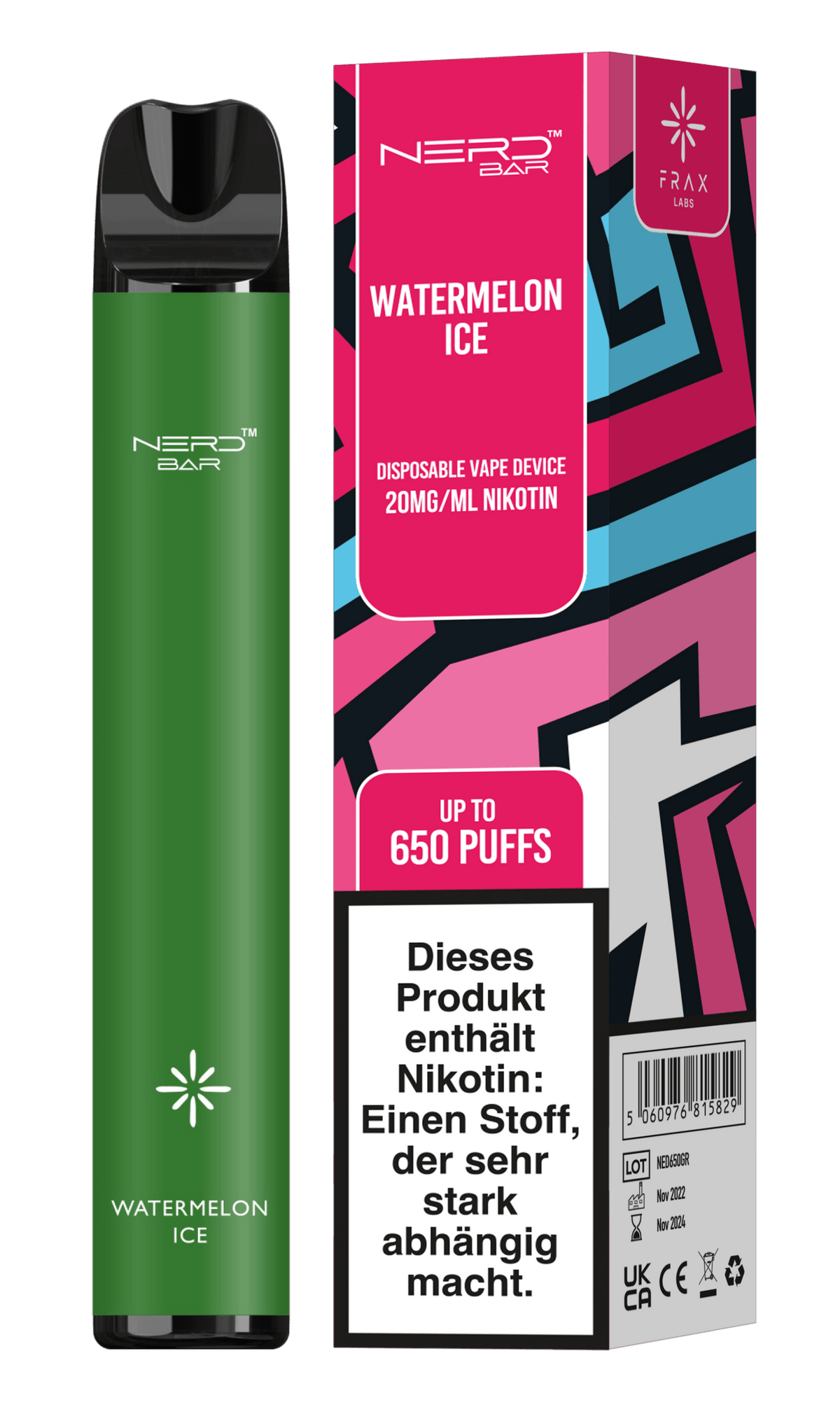 Nerd Bar German 650 Puffs Disposable Vape Device