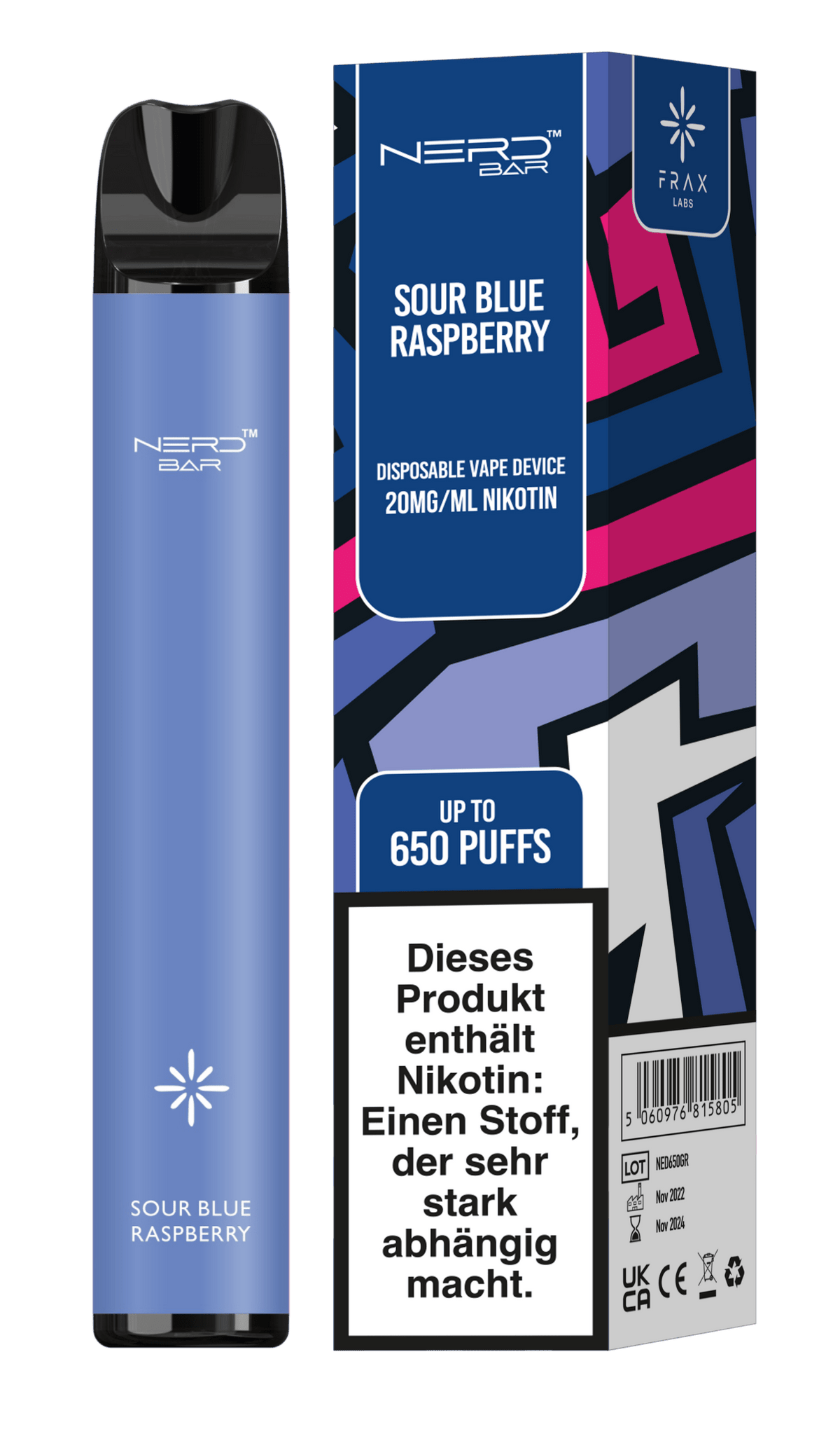 Nerd Bar German 650 Puffs Disposable Vape Device
