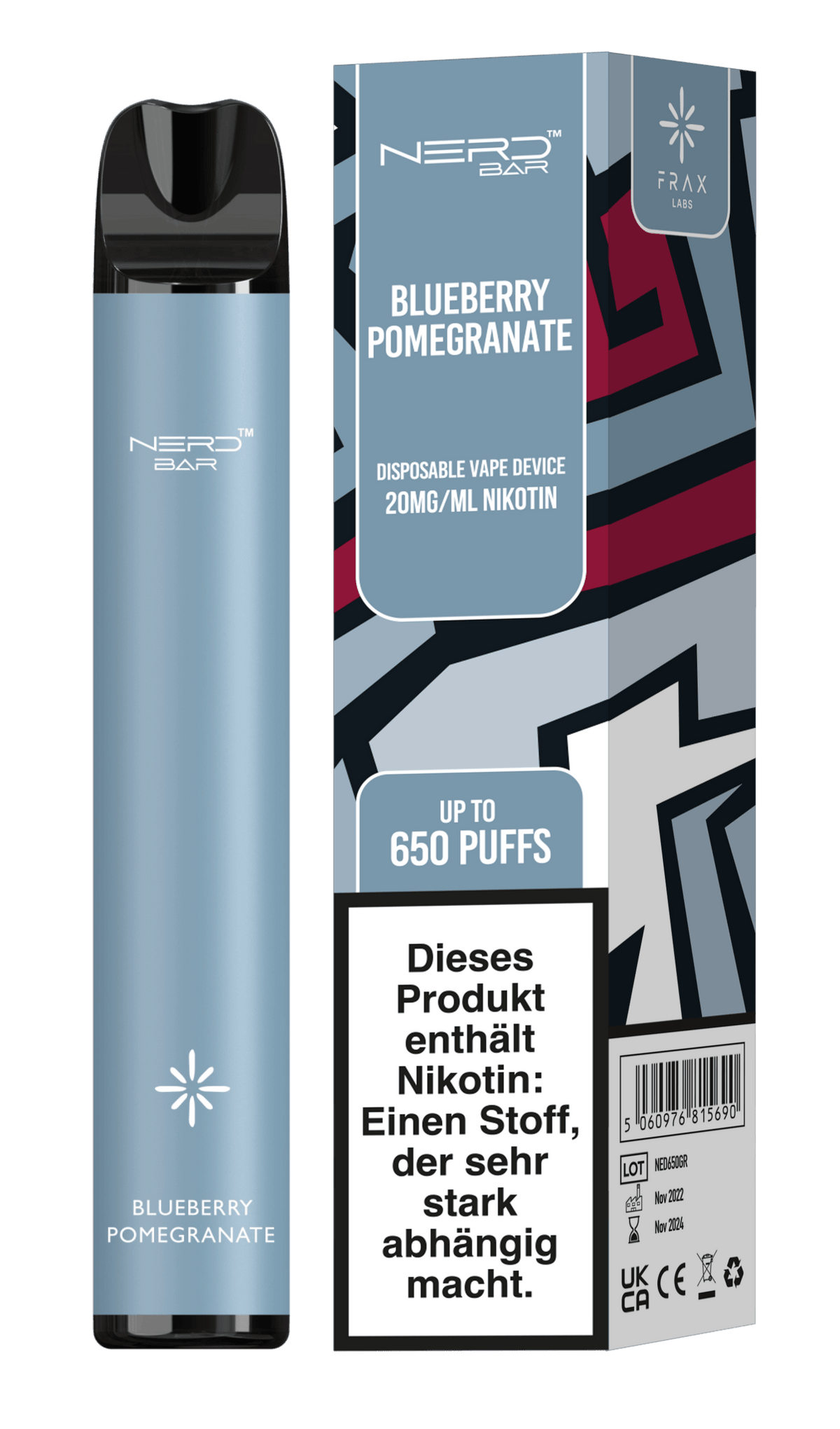 Nerd Bar German 650 Puffs Disposable Vape Device