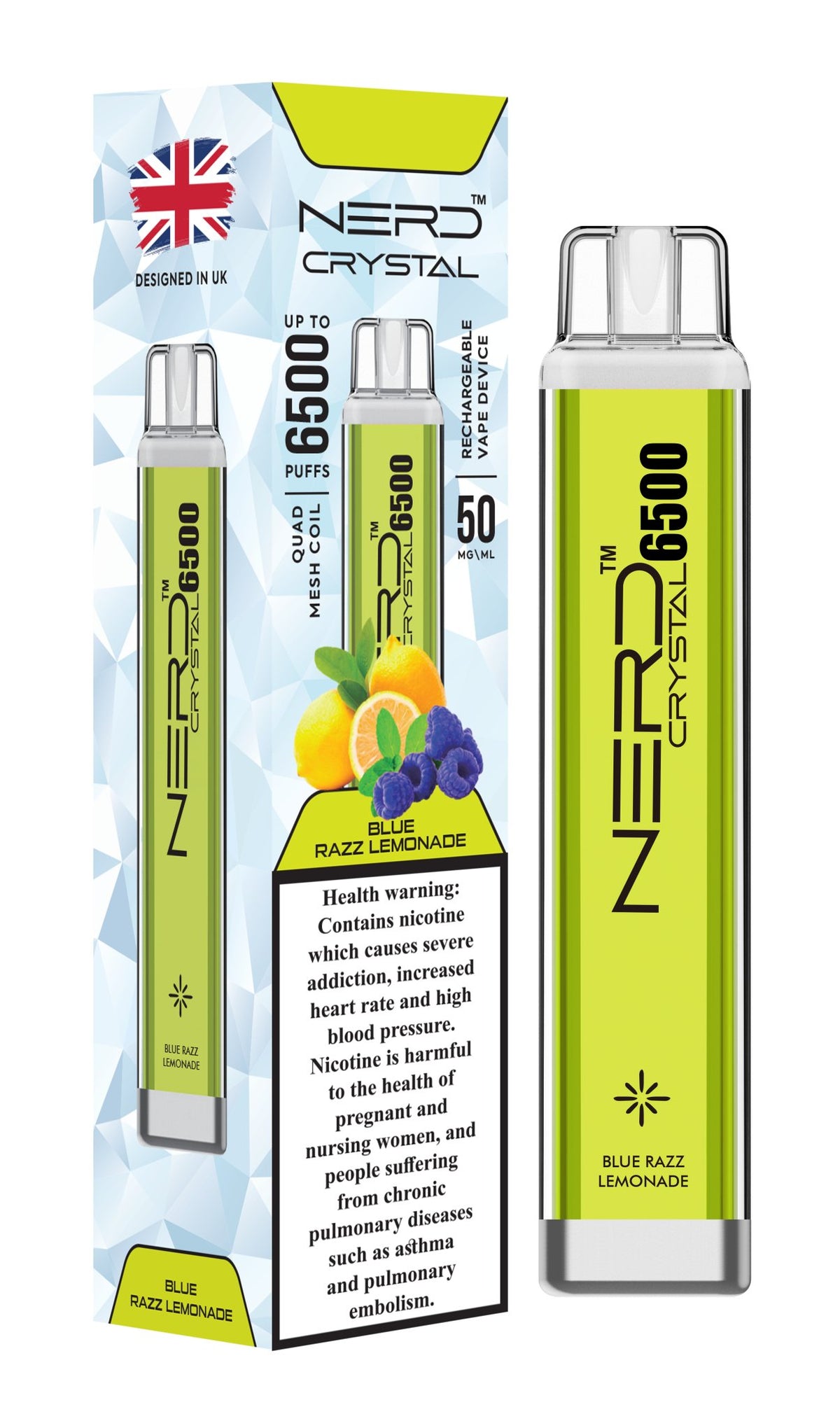 Nerd Crystal 6500 Puffs Disposable Vape Device