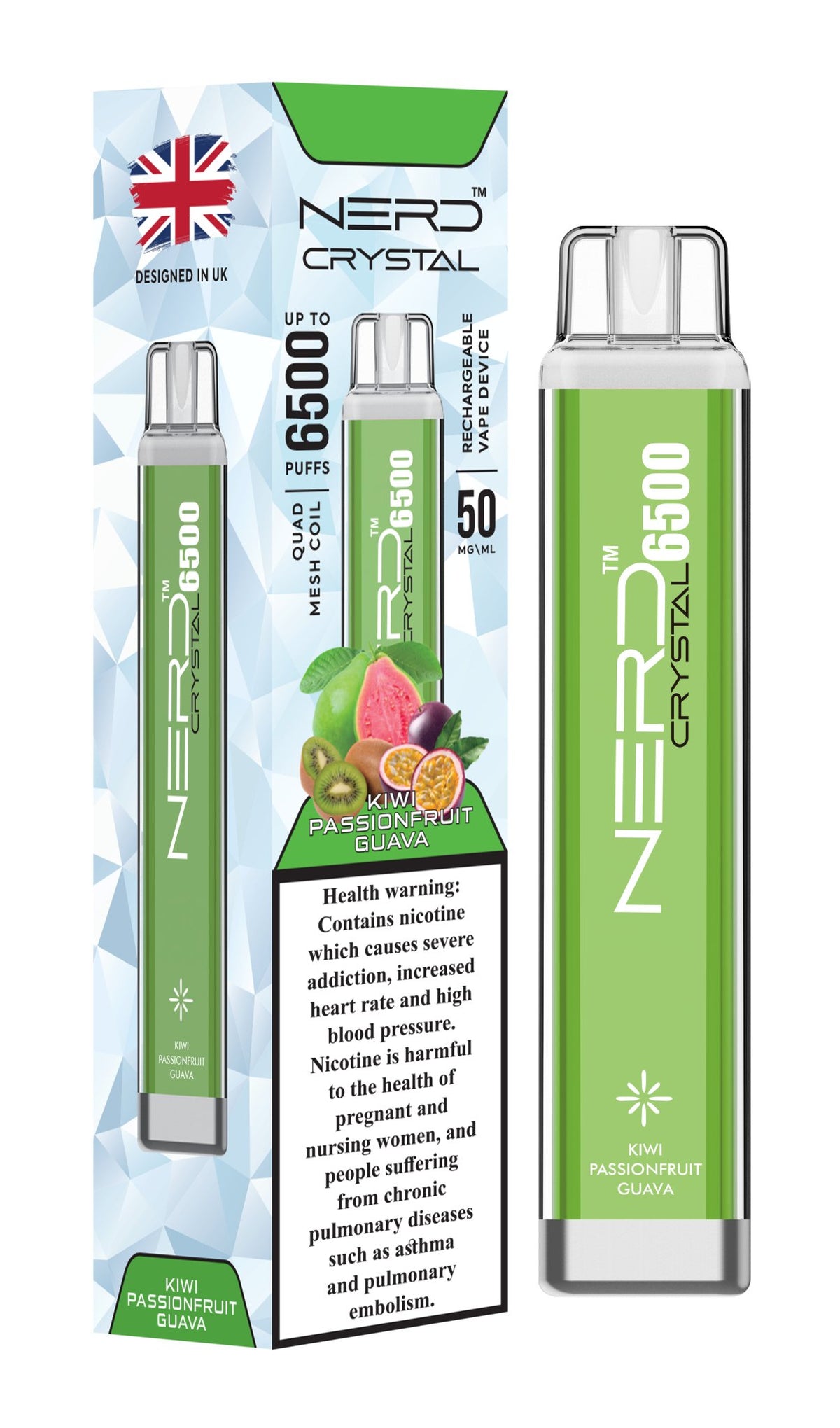 Nerd Crystal 6500 Puffs Disposable Vape Device