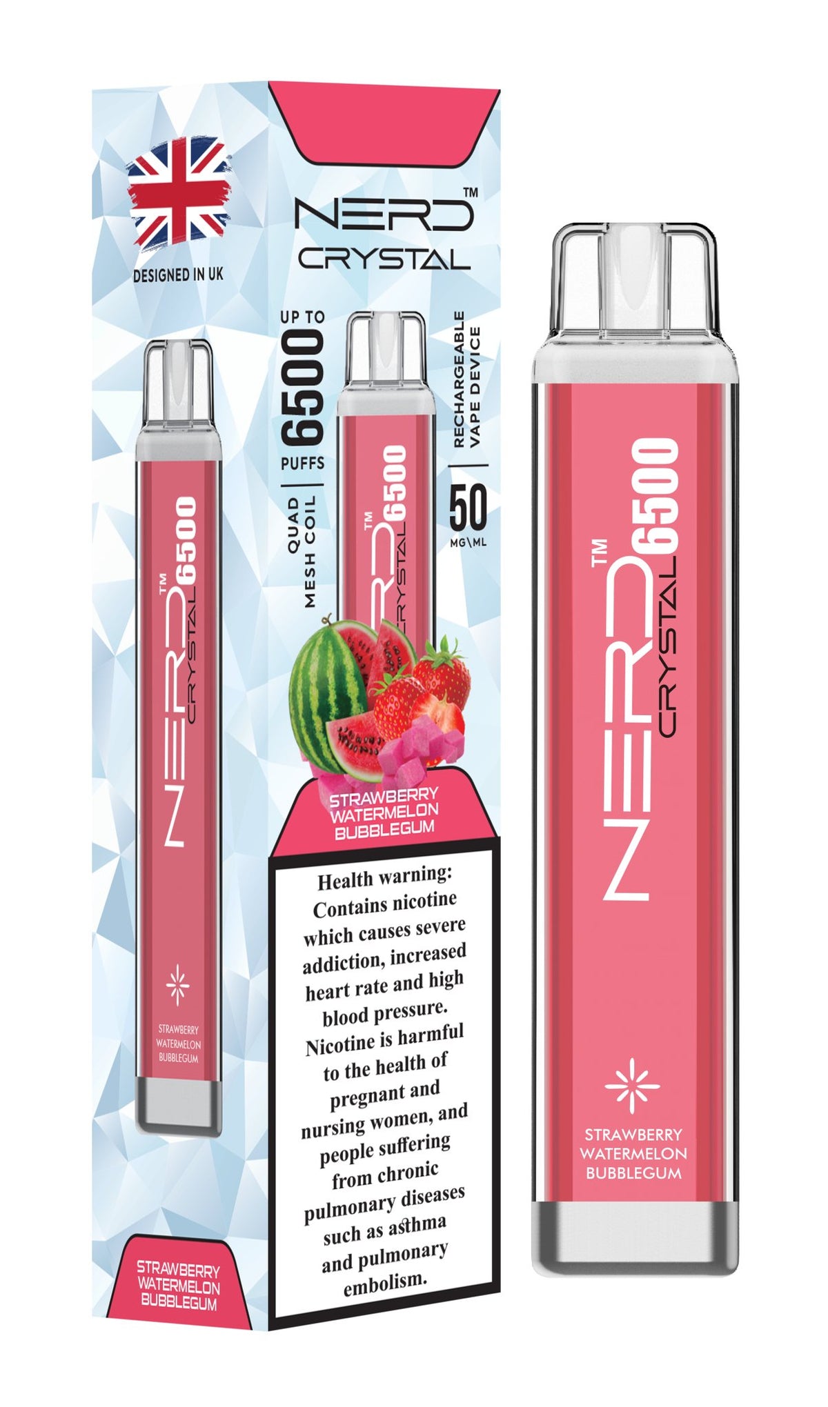 Nerd Crystal 6500 Puffs Disposable Vape Device
