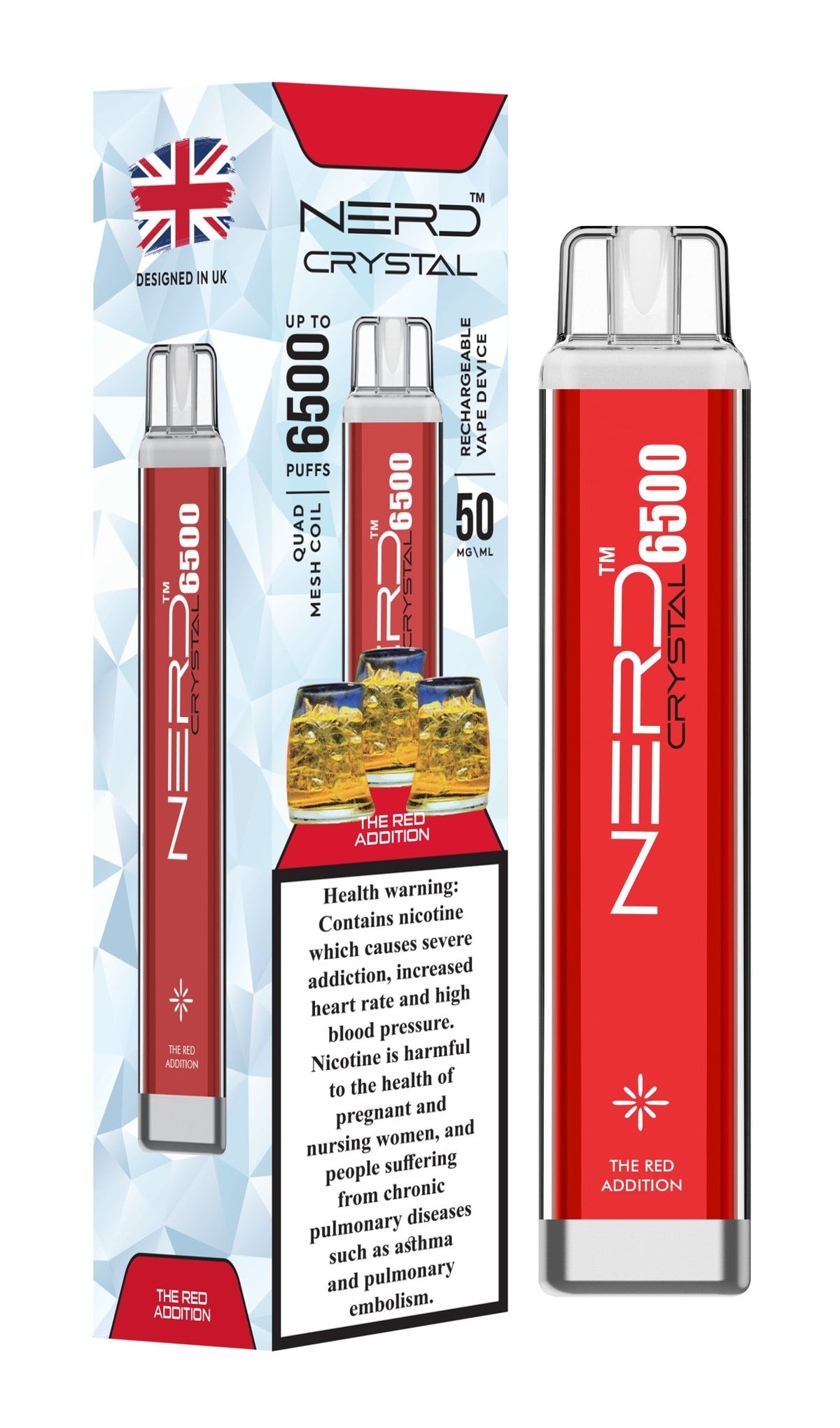 Nerd Crystal 6500 Puffs Disposable Vape Device