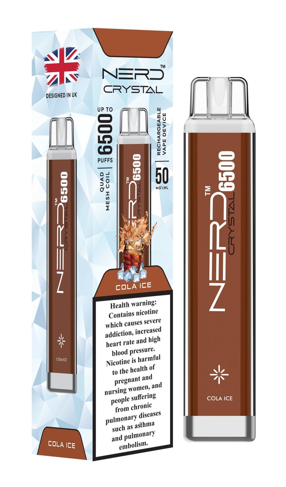 Nerd Crystal 6500 Puffs Disposable Vape Device