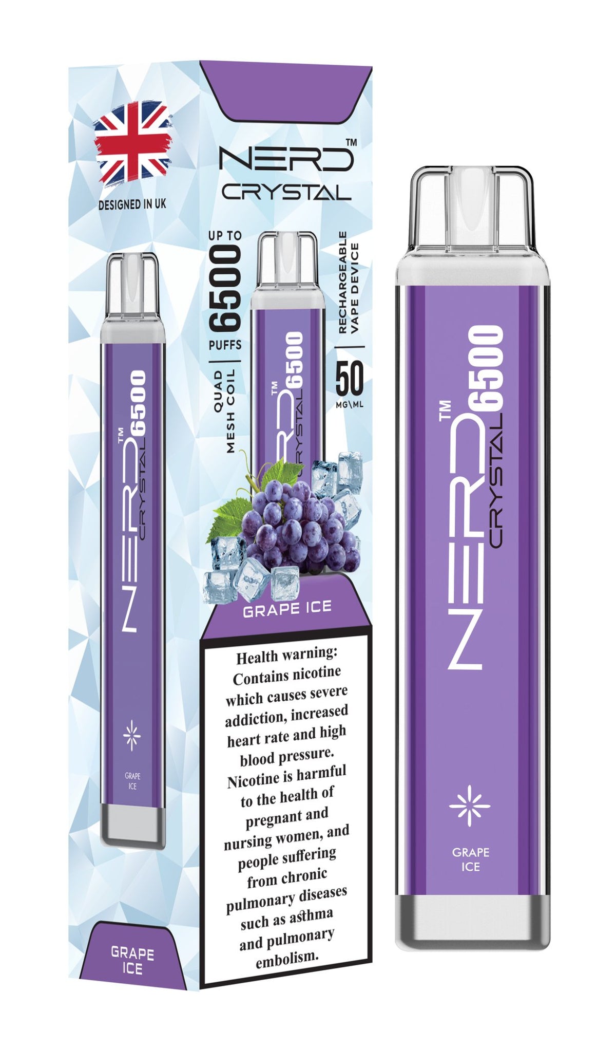 Nerd Crystal 6500 Puffs Disposable Vape Device