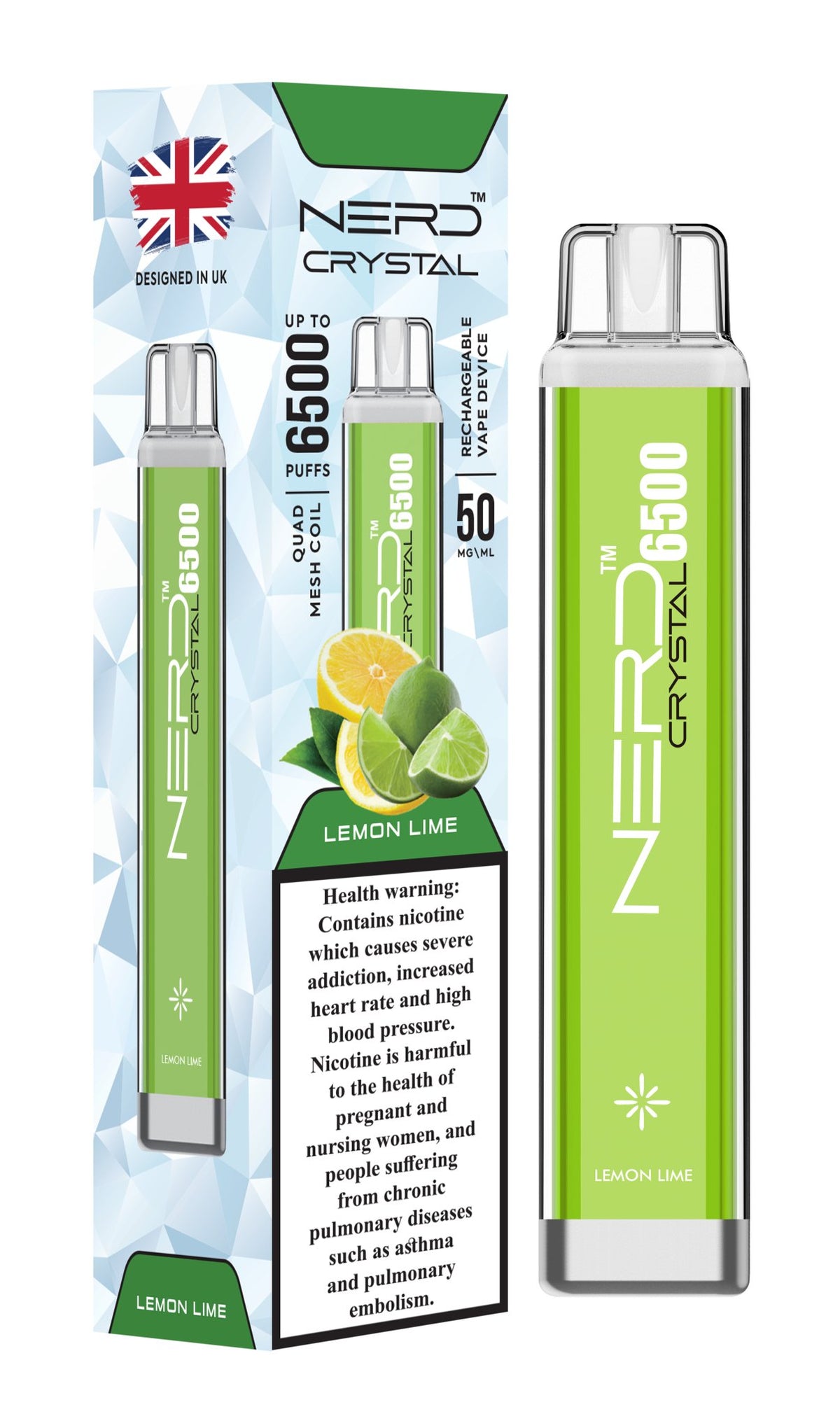 Nerd Crystal 6500 Puffs Disposable Vape Device