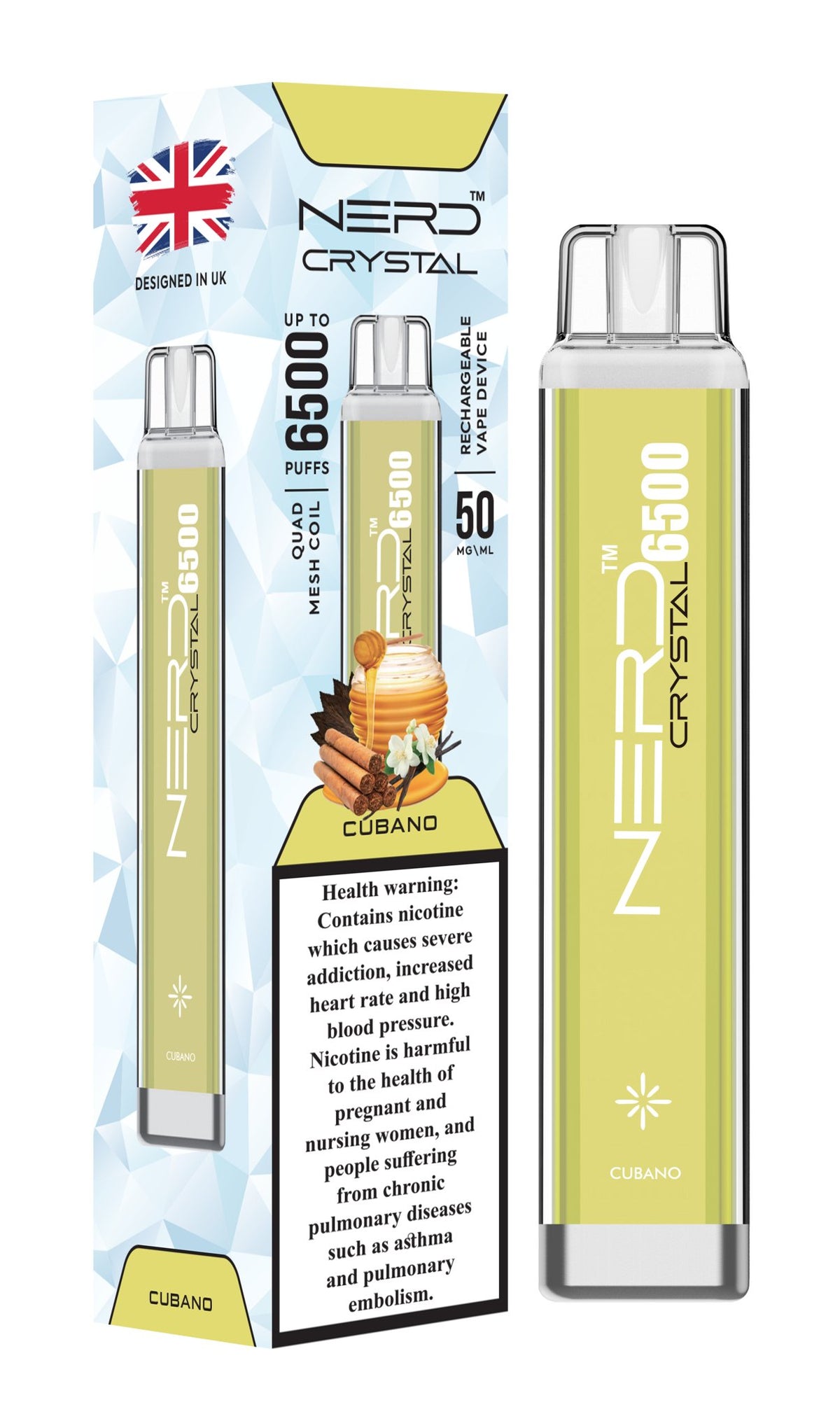 Nerd Crystal 6500 Puffs Disposable Vape Device