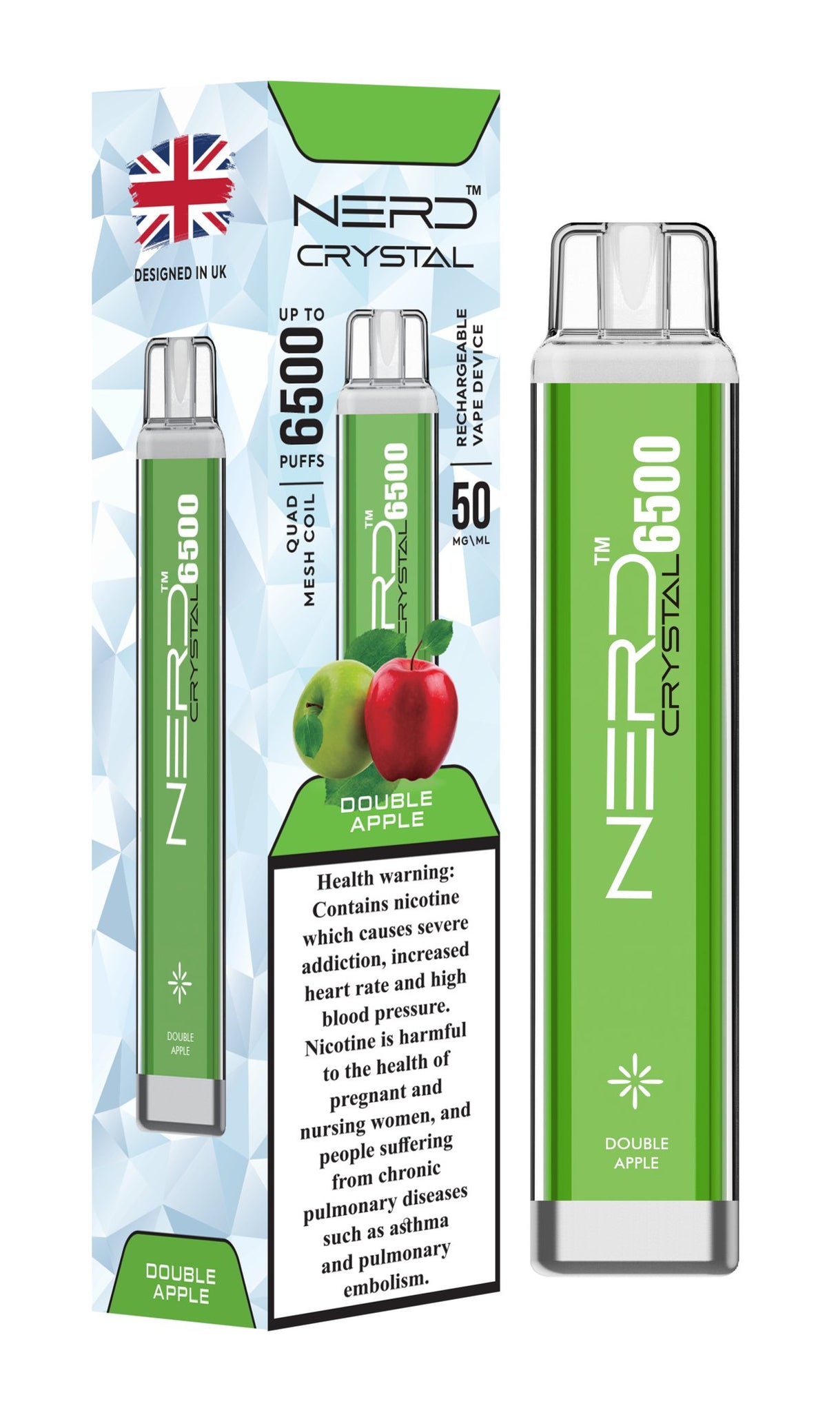 Nerd Crystal 6500 Puffs Disposable Vape Device