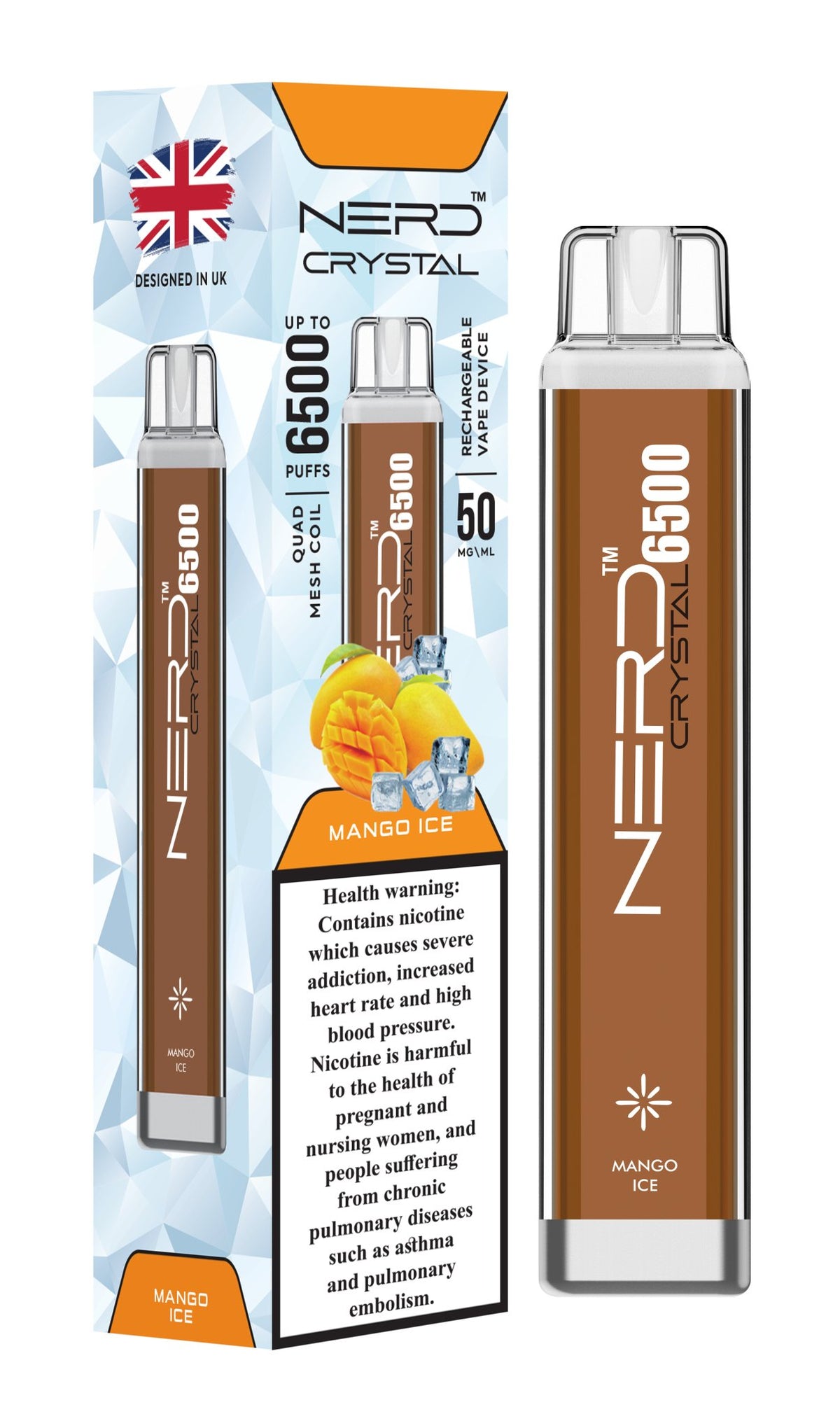 Nerd Crystal 6500 Puffs Disposable Vape Device