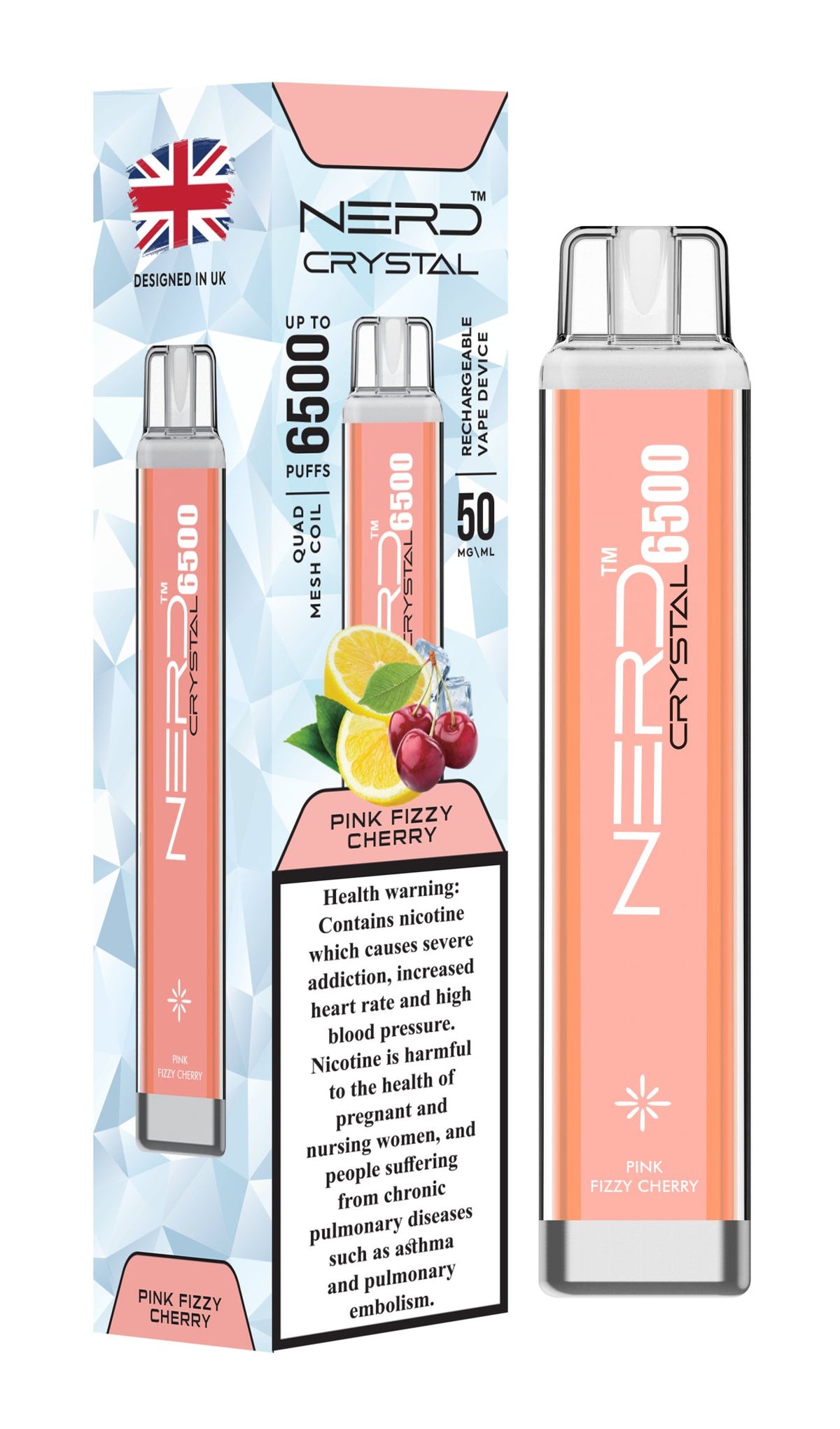 Nerd Crystal 6500 Puffs Disposable Vape Device