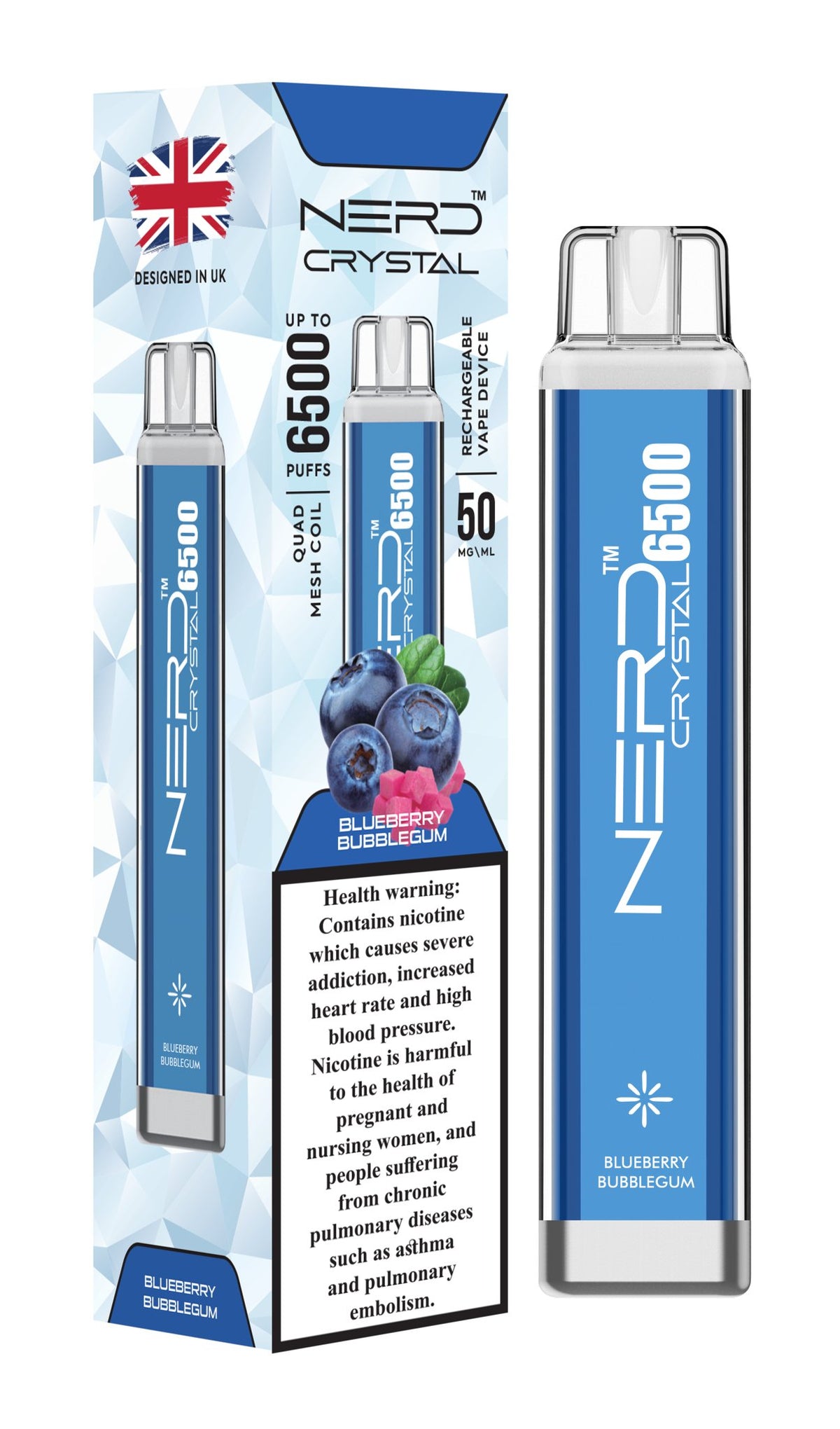 Nerd Crystal 6500 Puffs Disposable Vape Device