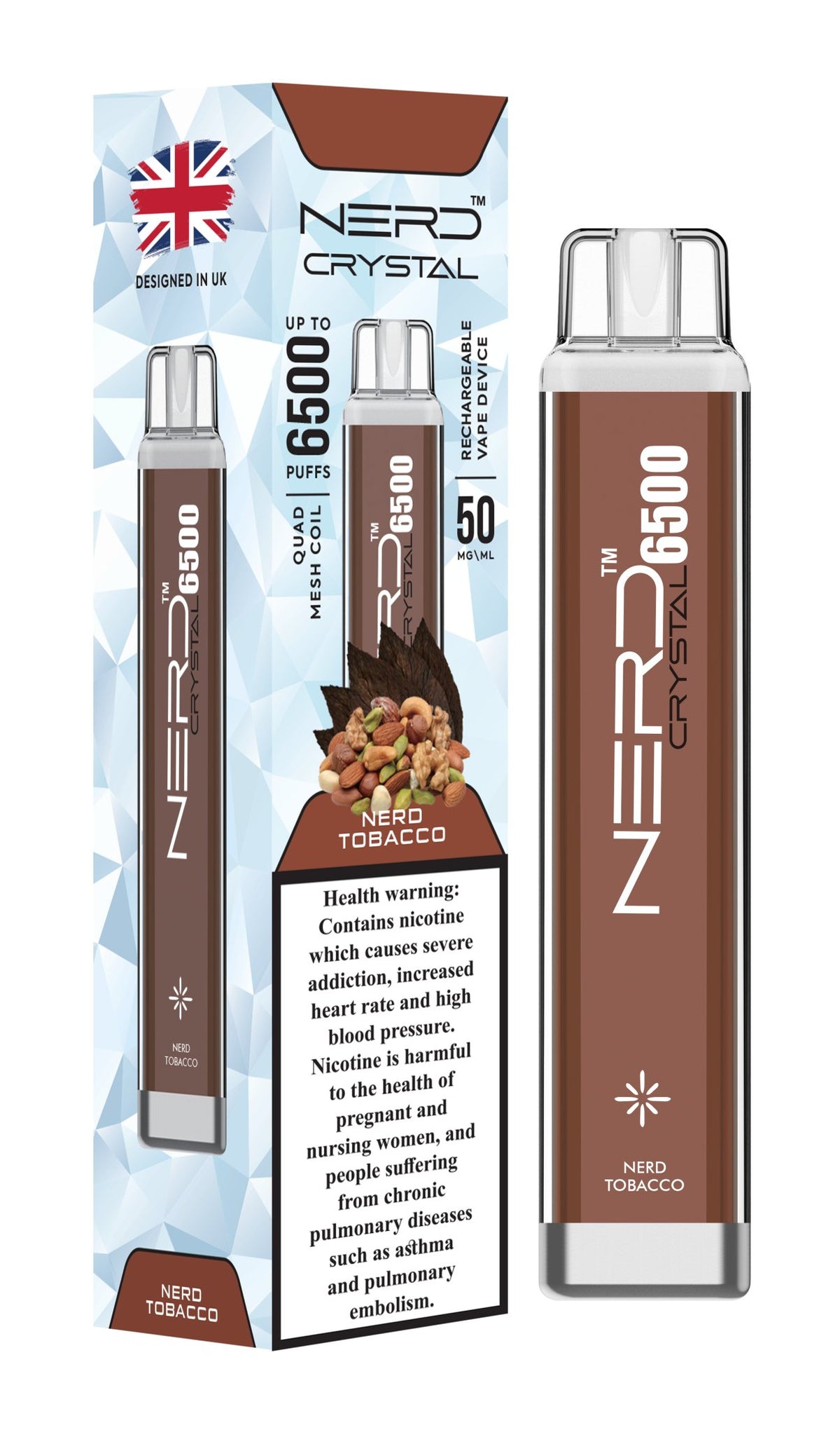 Nerd Crystal 6500 Puffs Disposable Vape Device