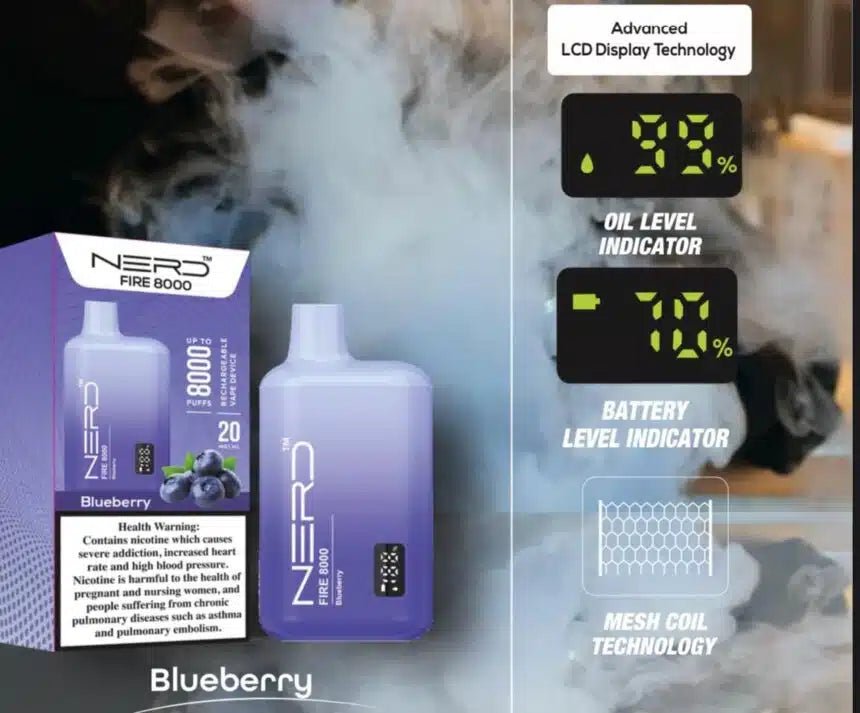 Nerd Fire 8000 Puffs Disposable Vape Device