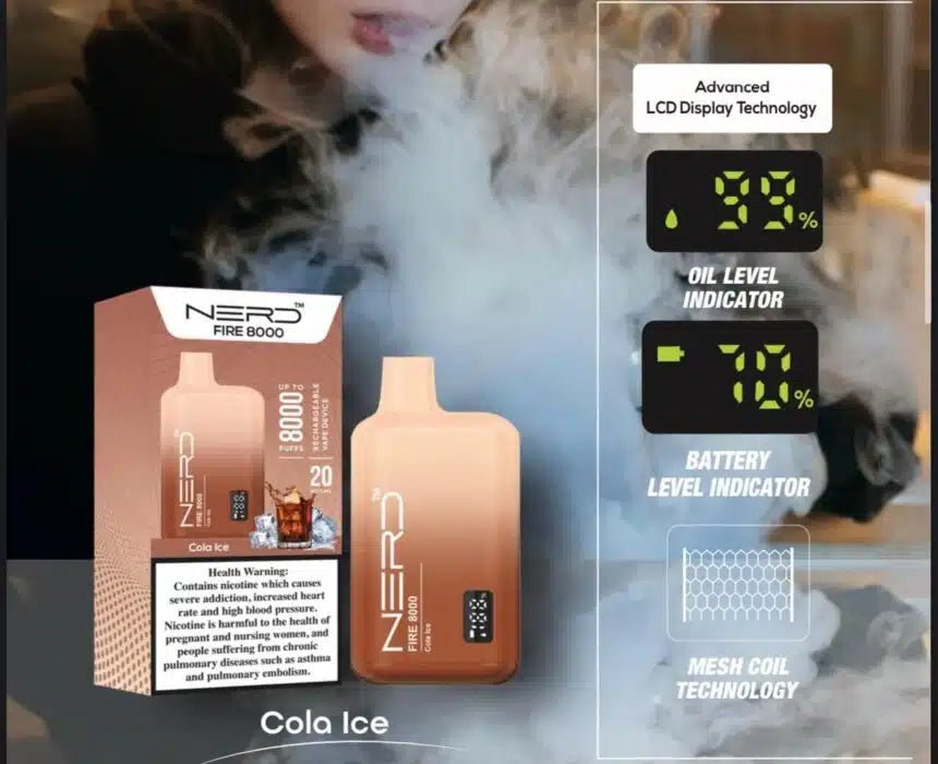 Nerd Fire 8000 Puffs Disposable Vape Device