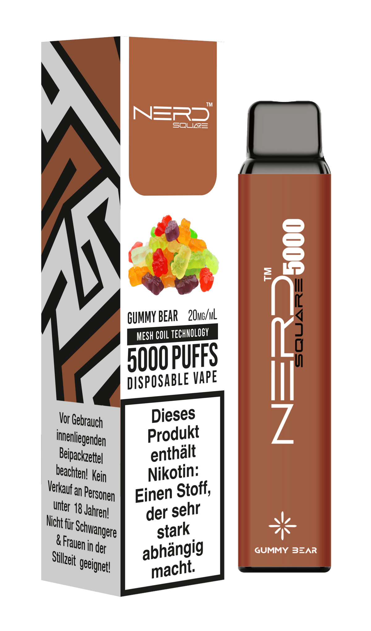 Nerd Square 5000 Puffs Disposable Vape Device