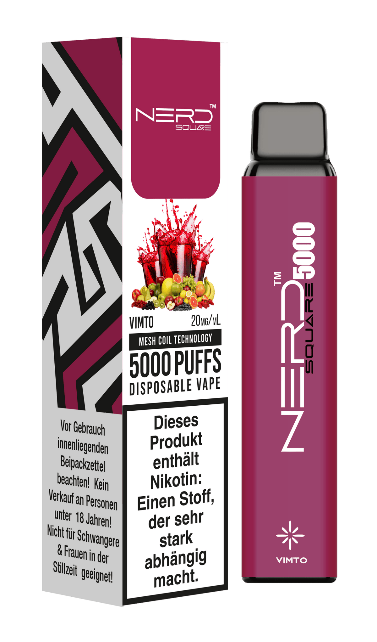 Nerd Square 5000 Puffs Disposable Vape Device