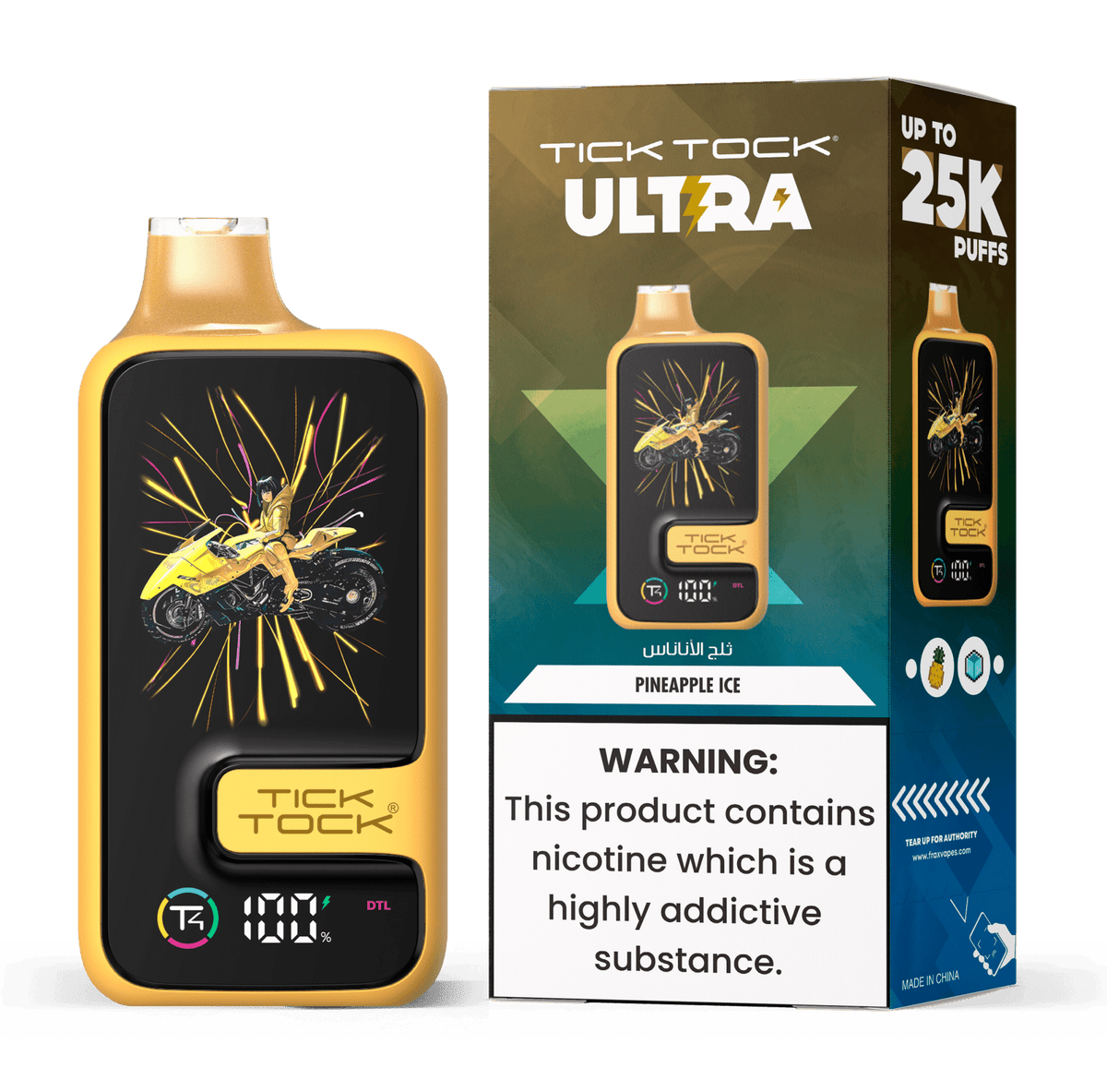 Tick Tock Ultra 25k Disposable Vape - 20mg