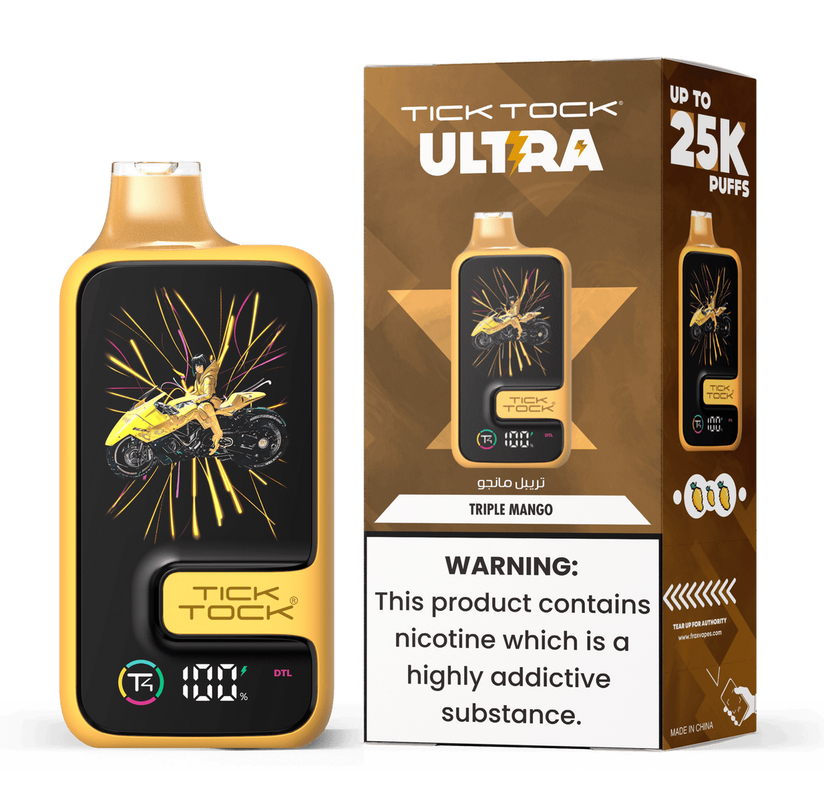 Tick Tock Ultra 25k Disposable Vape - 20mg