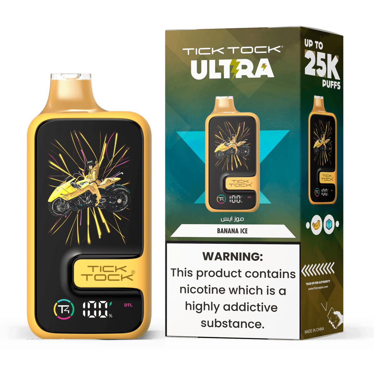 Tick Tock Ultra 25k Disposable Vape - 20mg