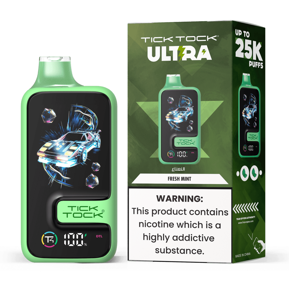 Tick Tock Ultra 25k Disposable Vape - 20mg