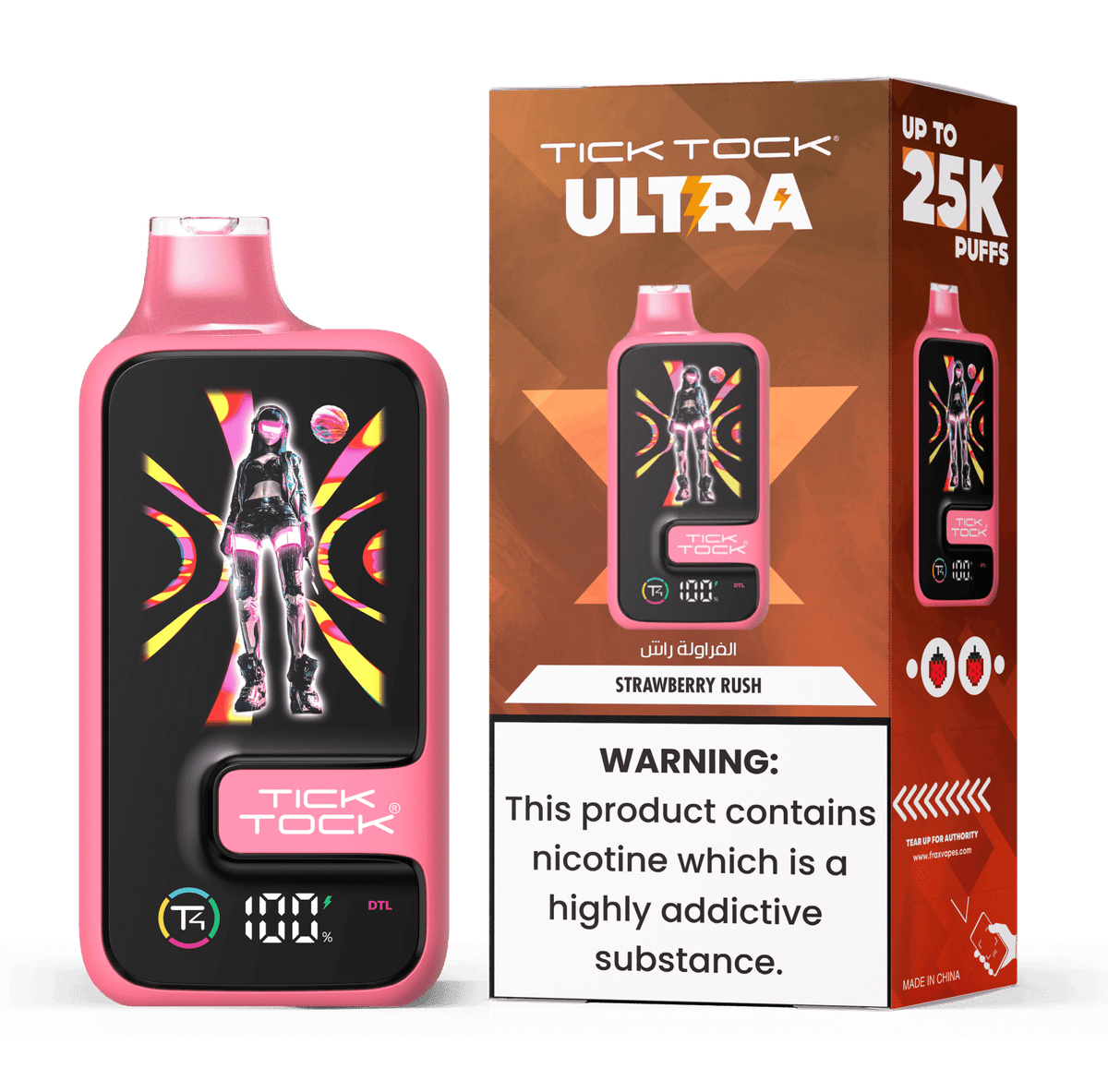 Tick Tock Ultra 25k Disposable Vape - 20mg